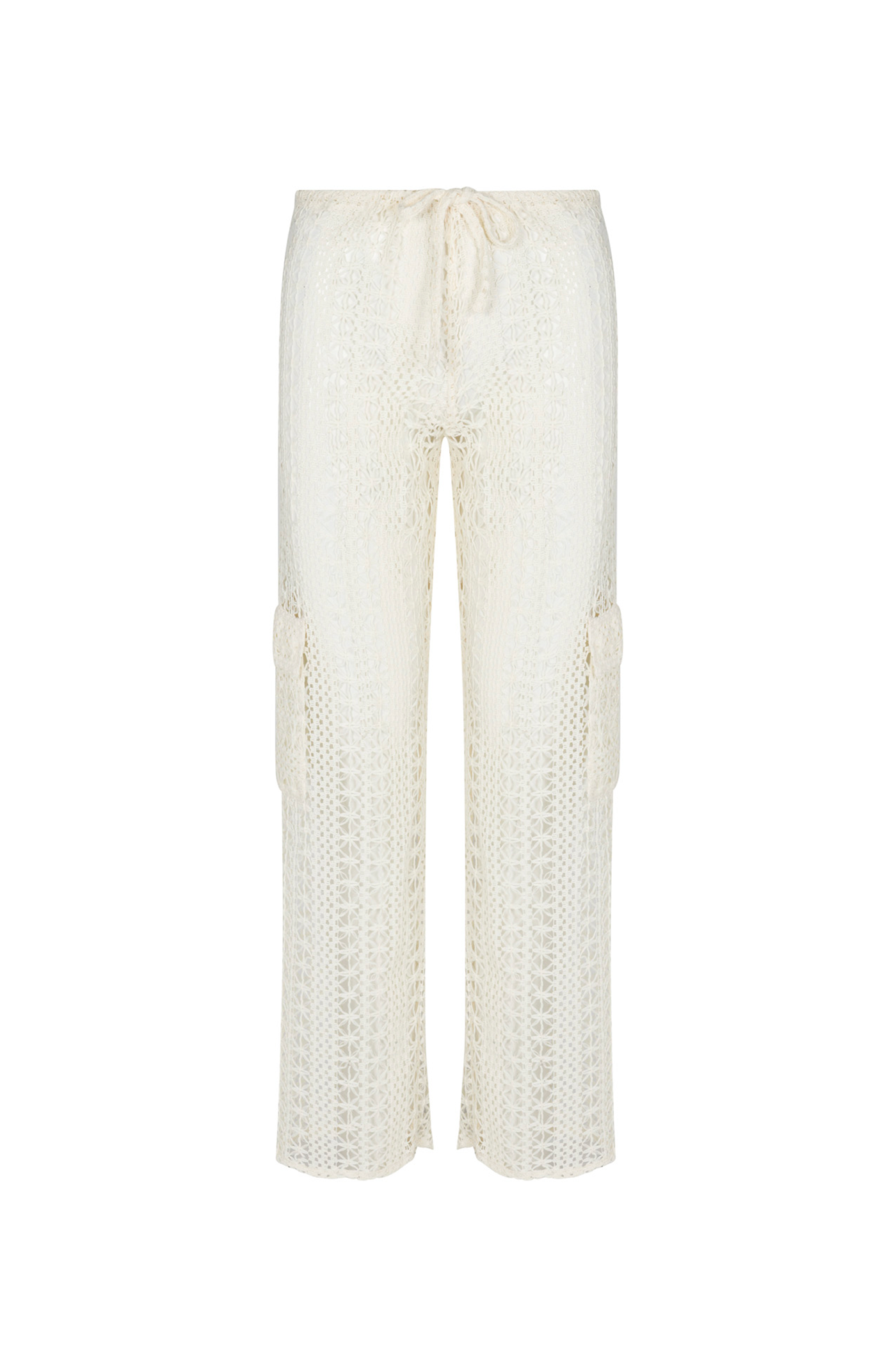 Bahia Cargo Pants | Beige Crochet