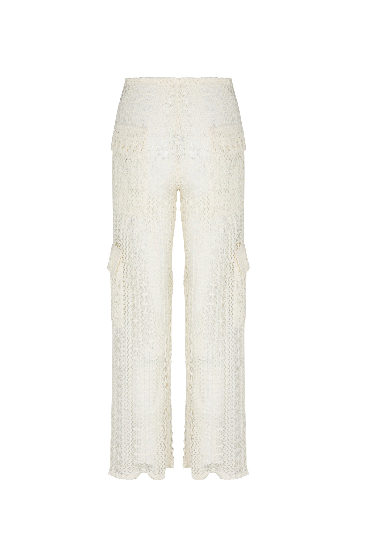 Bahia Cargo Pants | Beige Crochet