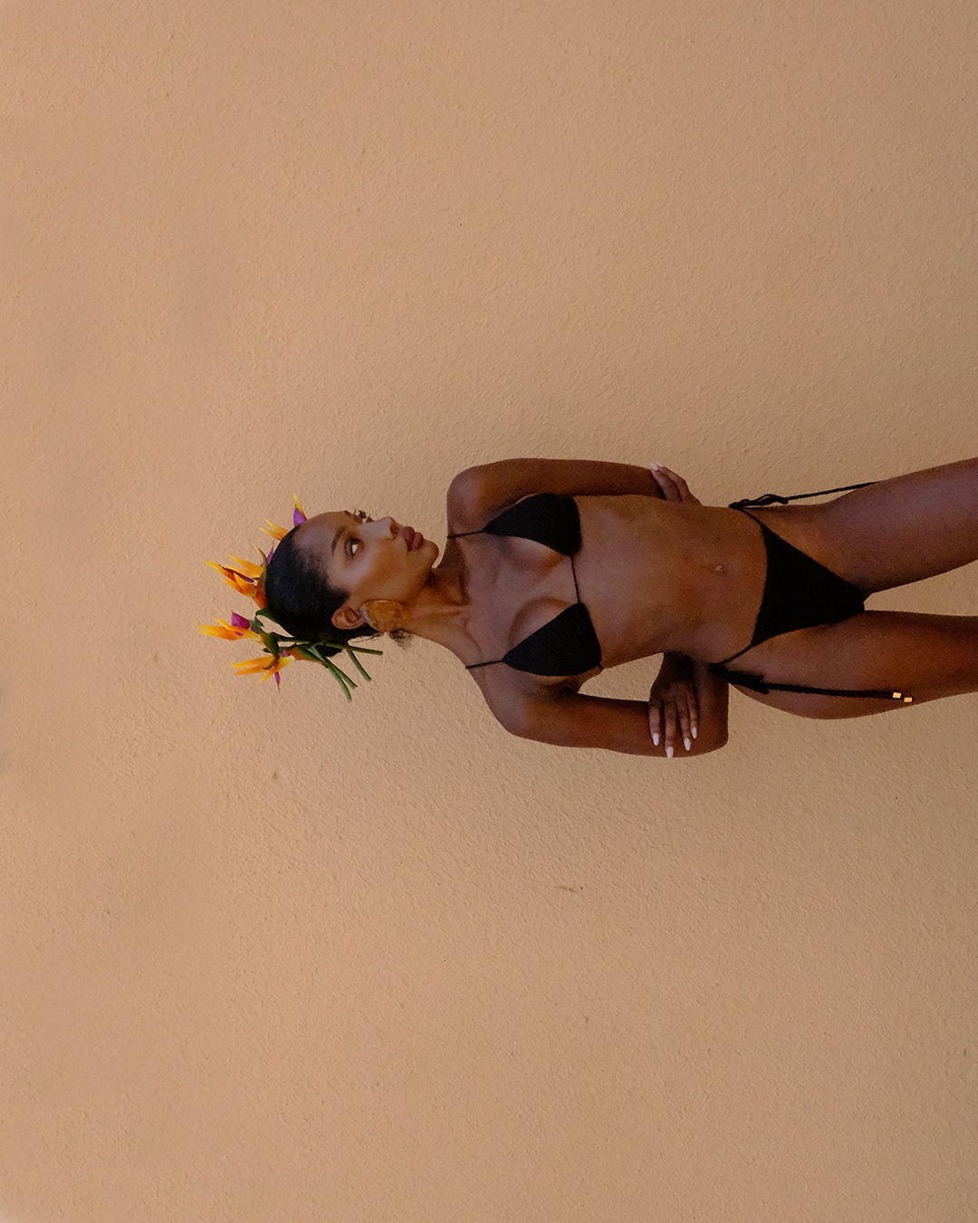 Sol Triangle Bikini Top | Noir Crochet