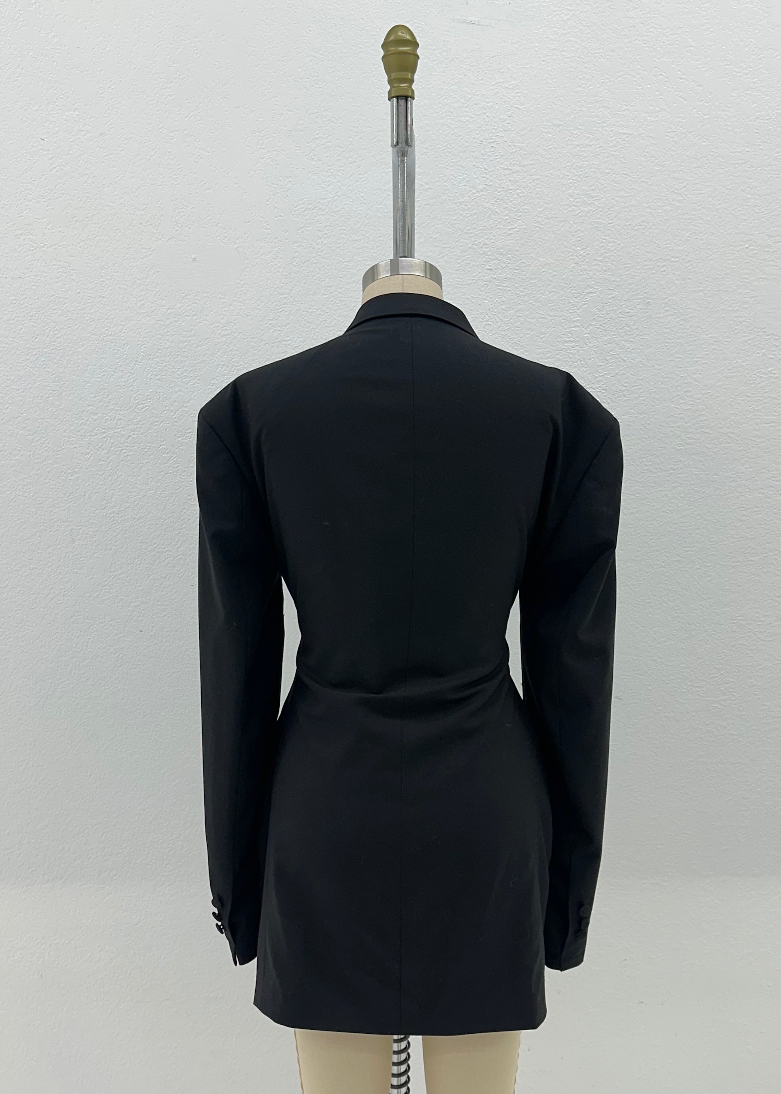 DOUBLE BREASTED BLAZER DRESS | BLACK