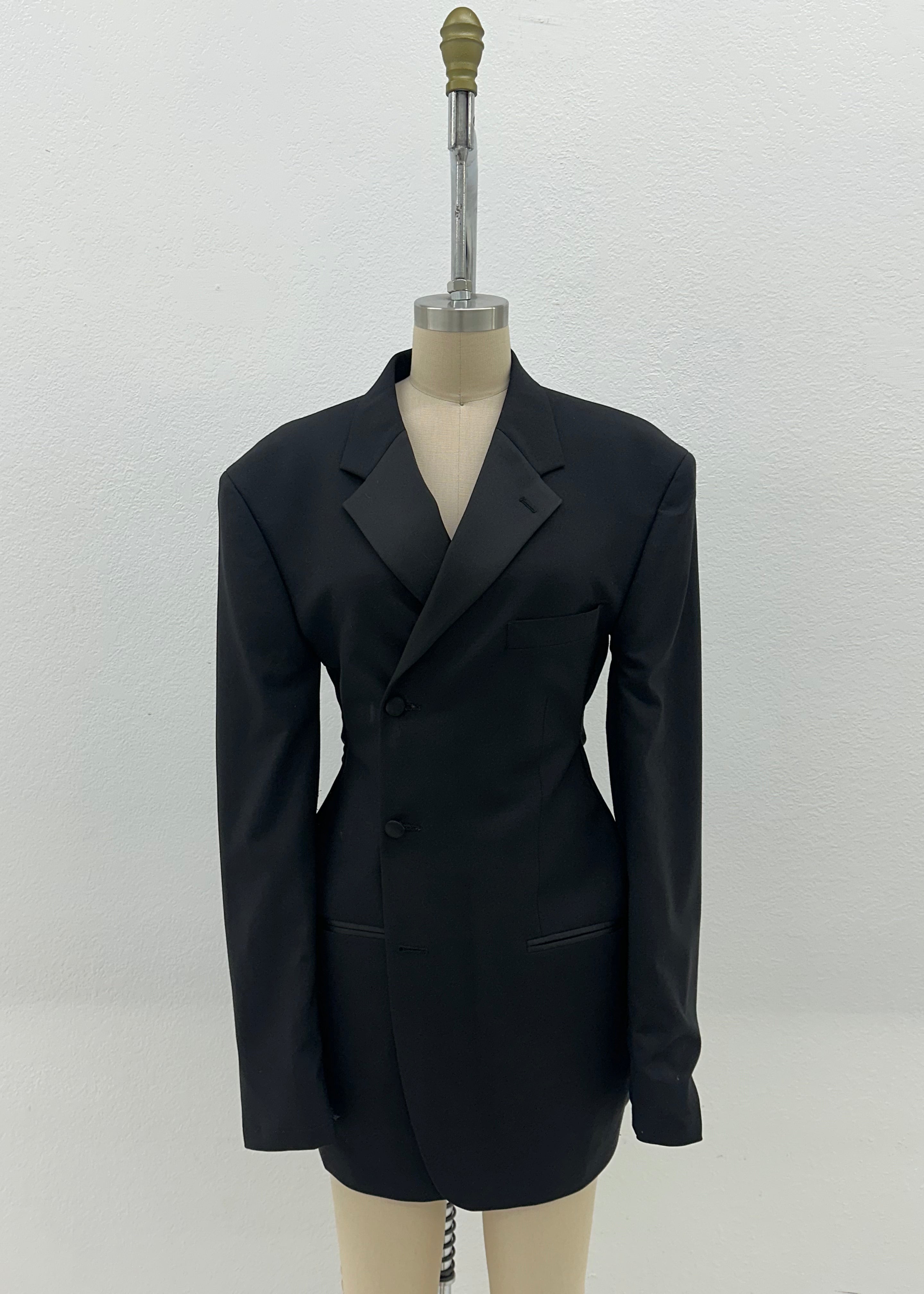 DOUBLE BREASTED BLAZER DRESS | BLACK