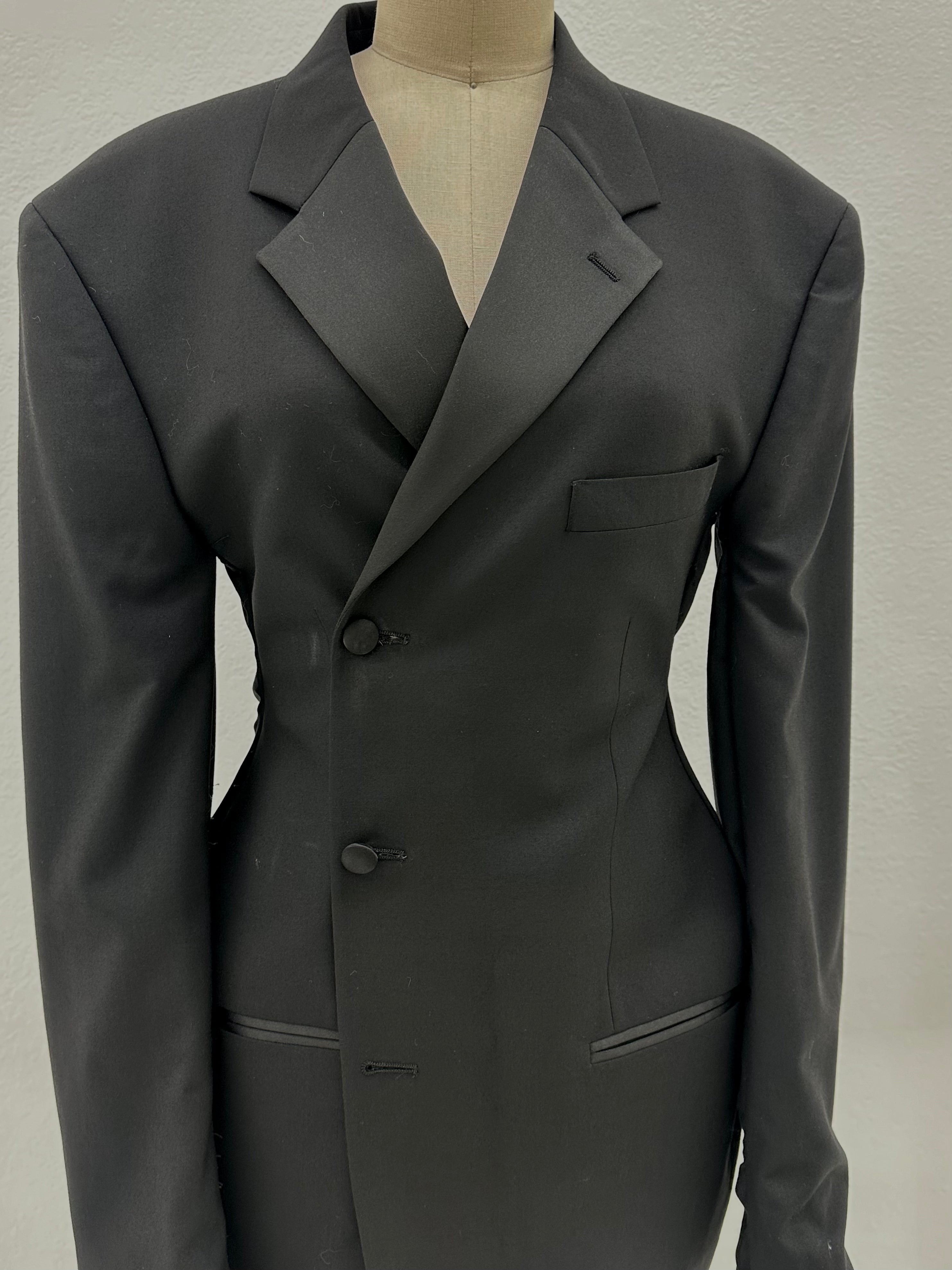 DOUBLE BREASTED BLAZER DRESS | BLACK
