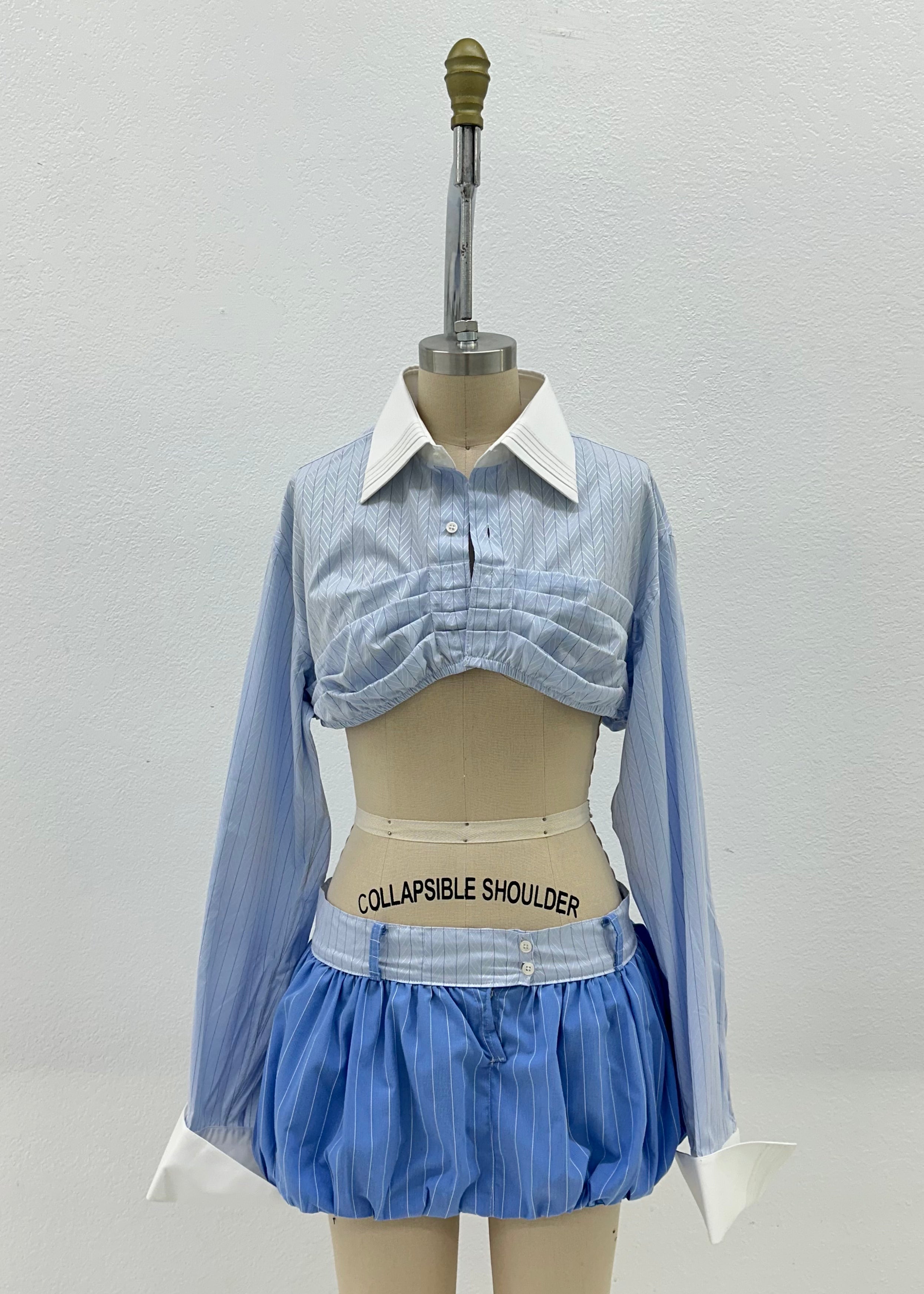 2 PIECE BUTTON DOWN SET | LIGHT & ROYAL BLUE