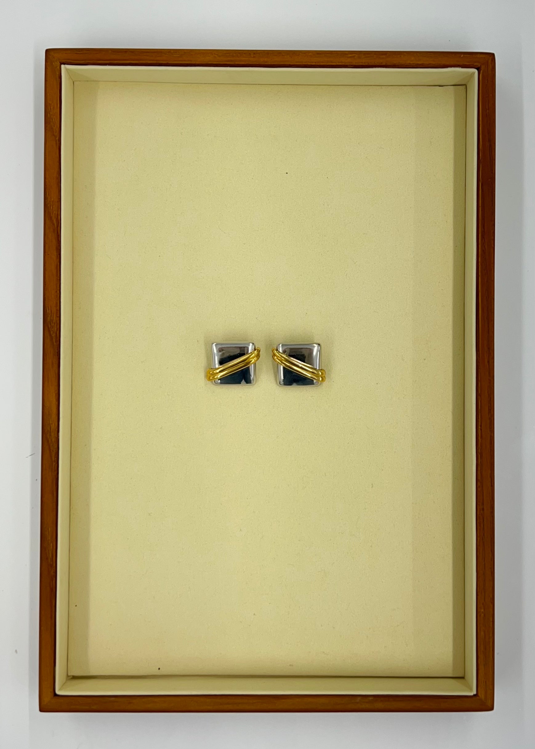 SQUARE GOLD & SILVER | EARRINGS