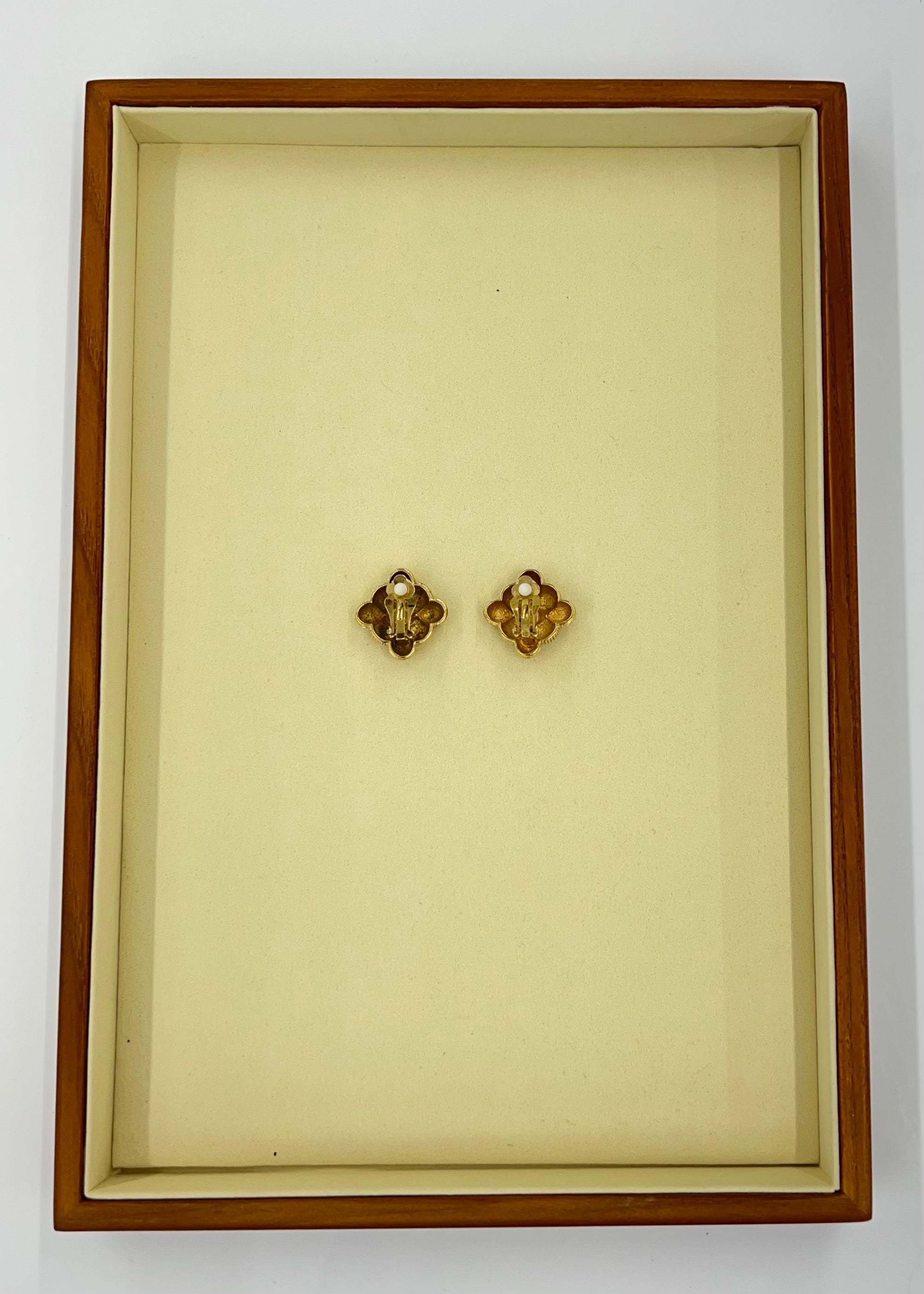 SQUARE WOVEN GOLD | EARRINGS