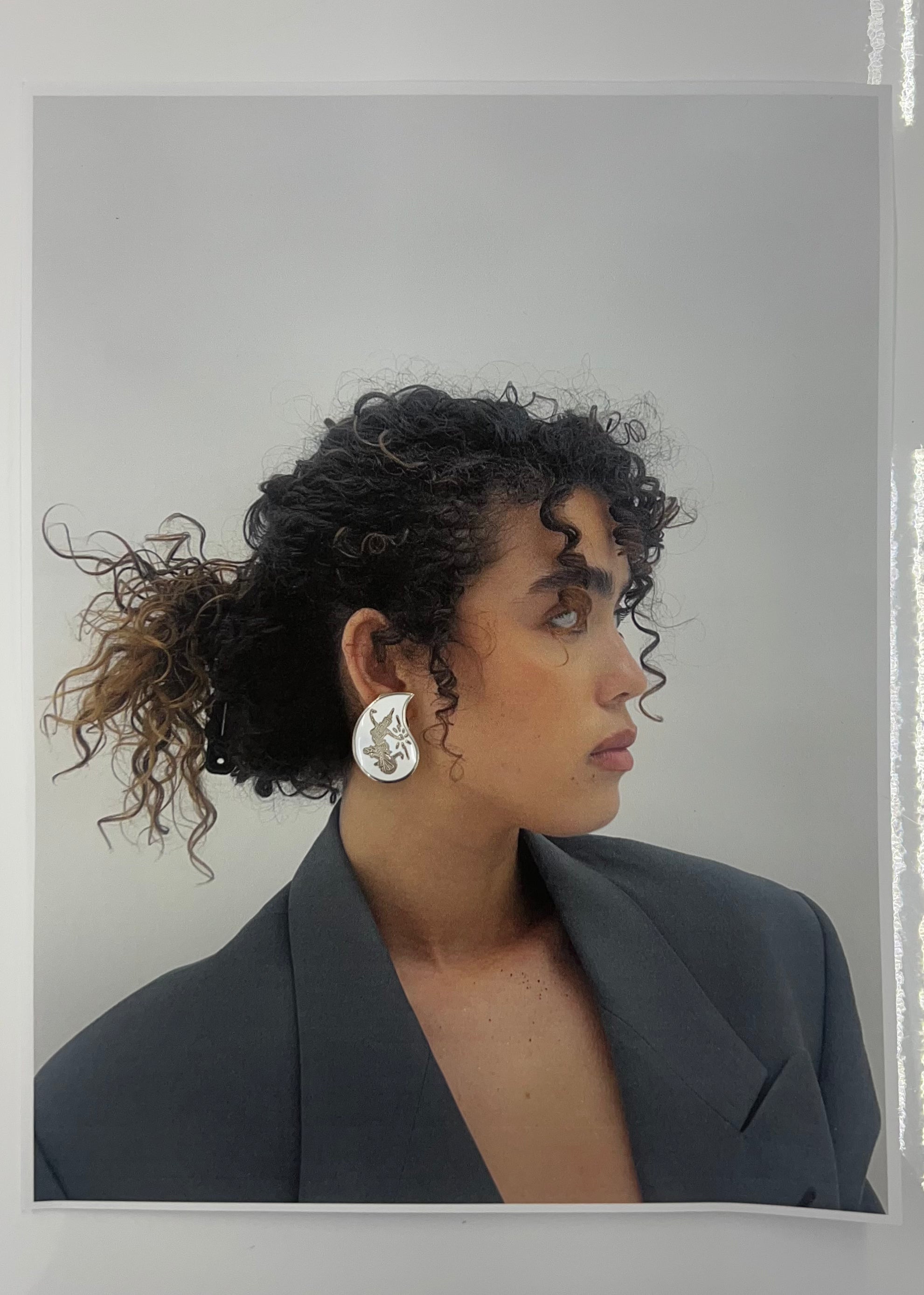 ENAMEL & SILVER DESIGN | EARRING