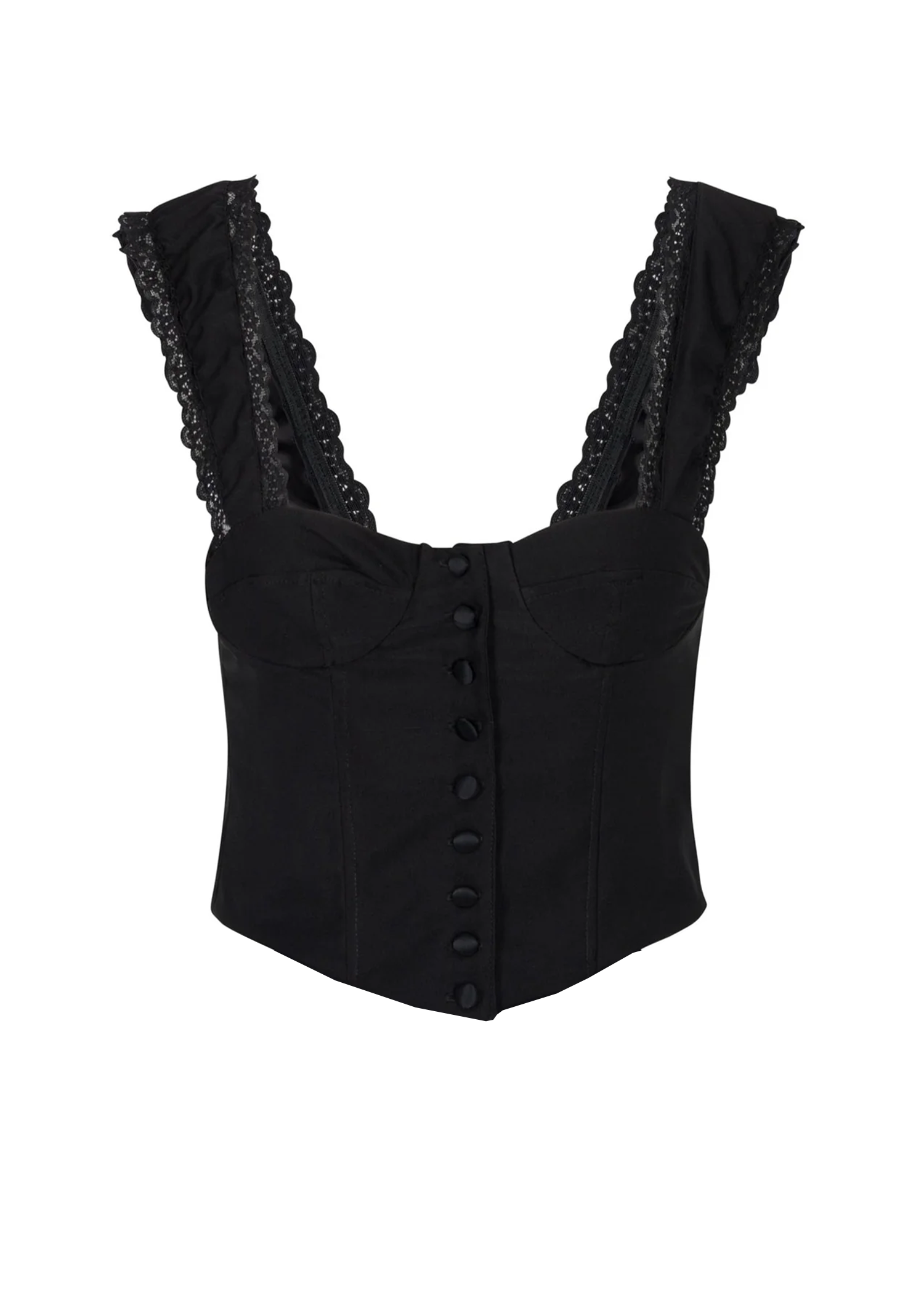 Amour Lace Up Corset | Black