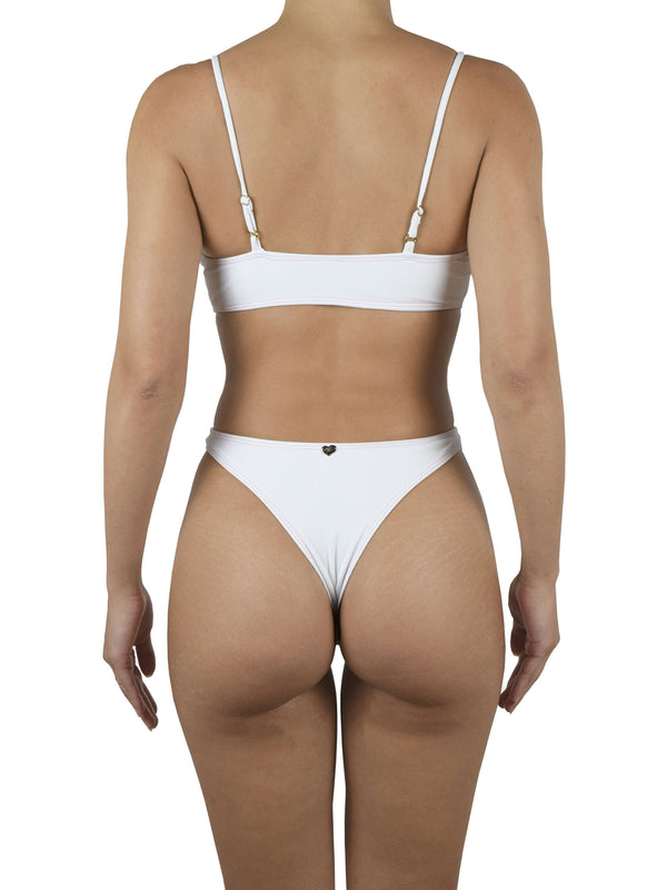BABYGIRL RIBBED BIKINI BOTTOM | WHITE Bikini Bottom Heart Of Sun Swim 