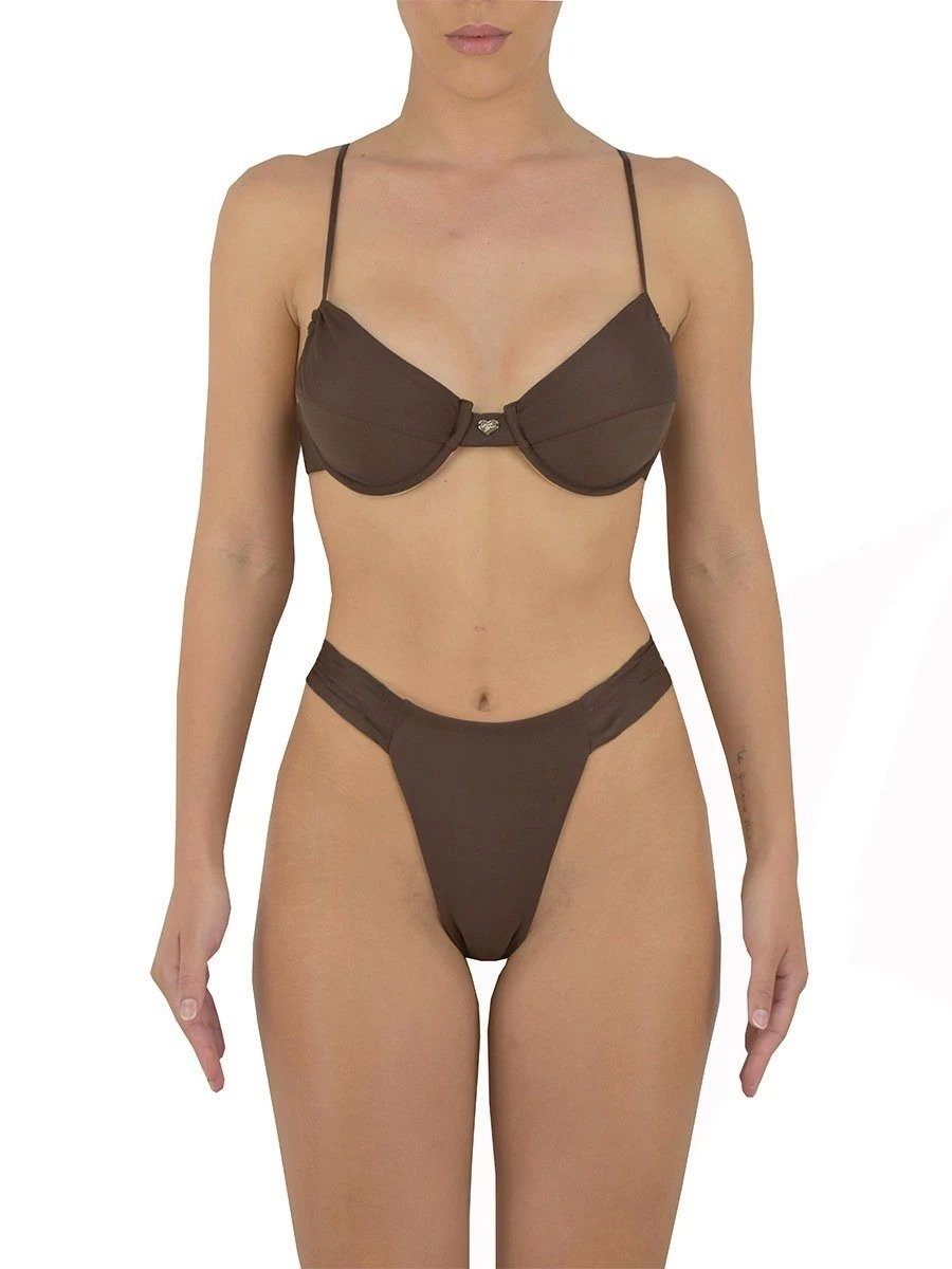 CINDY BIKINI TOP | CHOCOLATE Bikini Top Heart Of Sun Swim