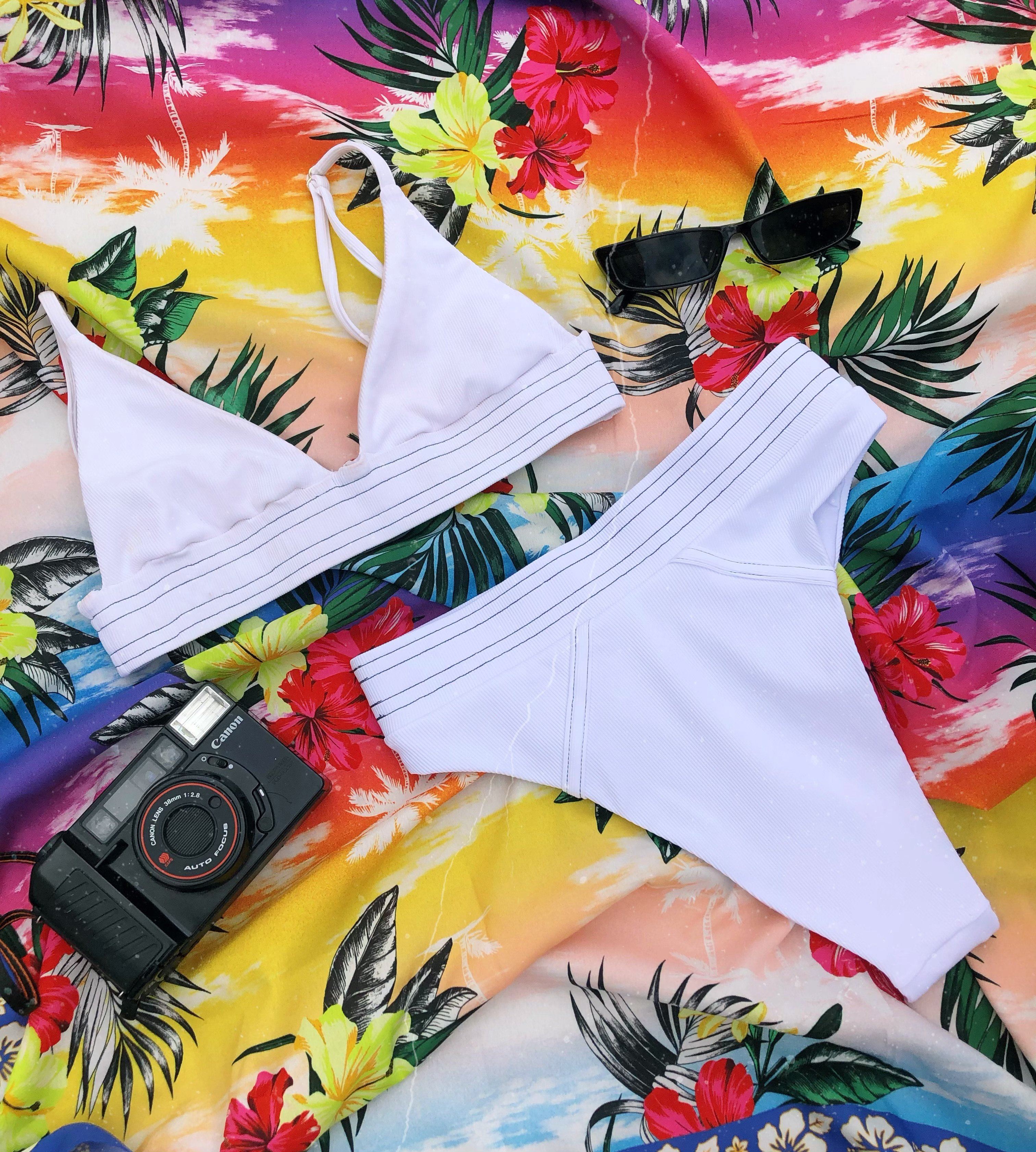 KNOCKOUT RIBBED BIKINI BOTTOM | MILK Bikini Bottom Heart Of Sun Swim