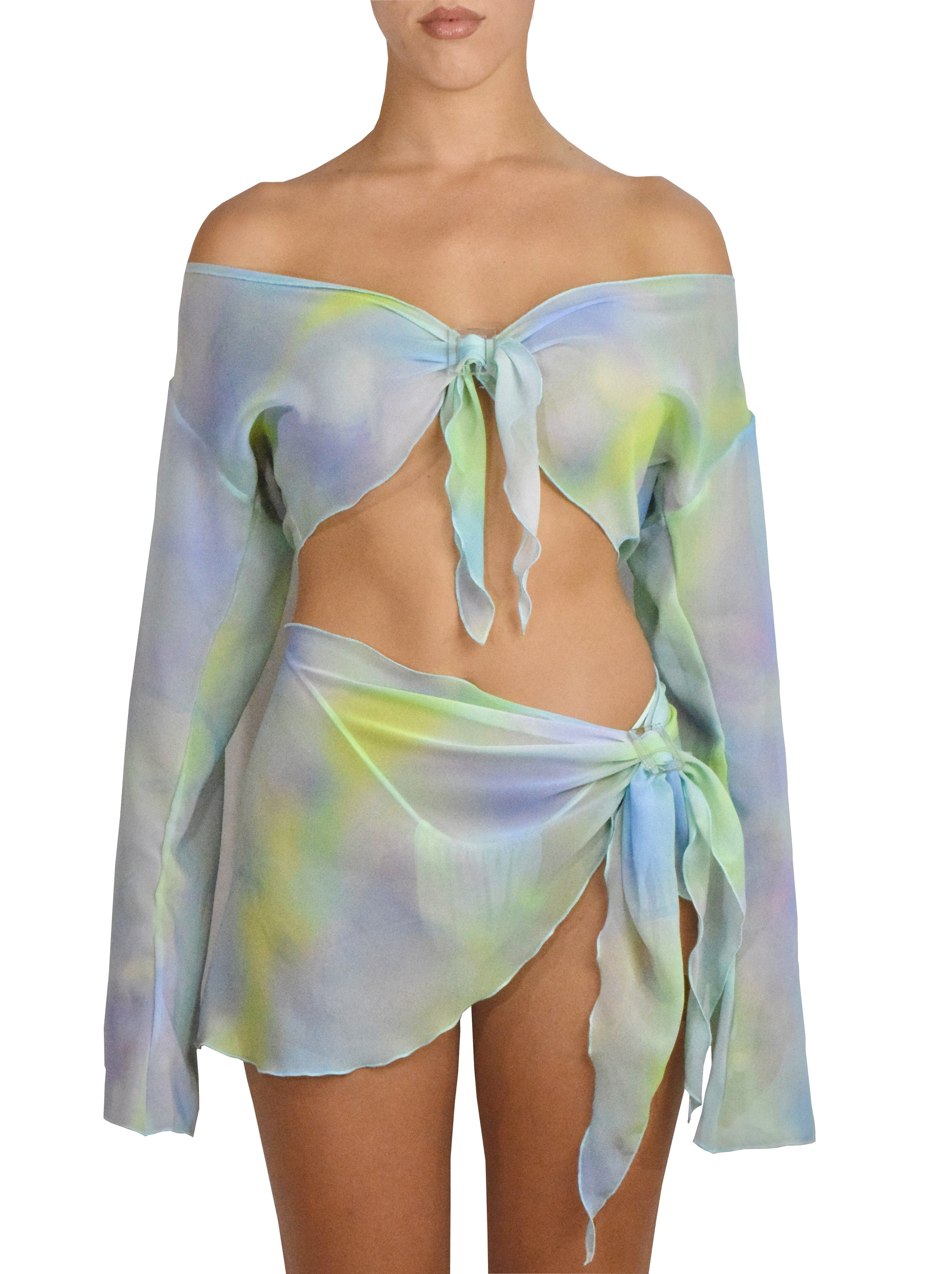 LOLA CHIFFON BLOUSE | EUPHORIA Coverup Heart of Sun