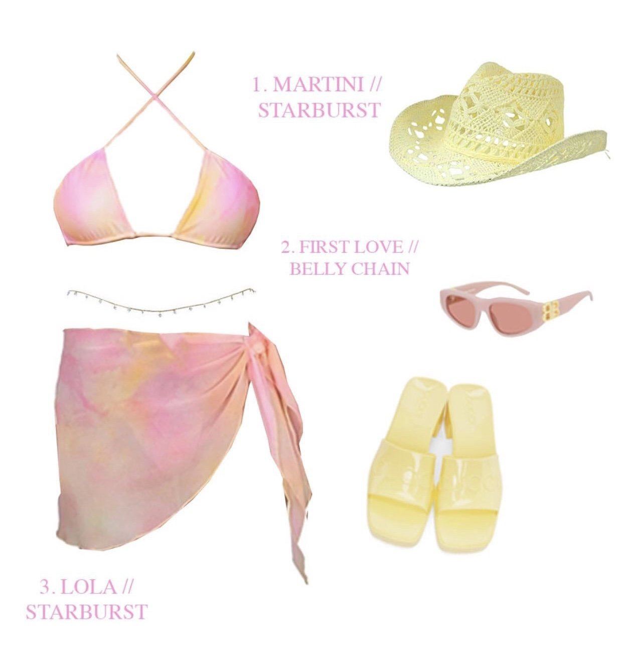 MARTINI BIKINI TOP | STARBURST Bikini Top Heart Of Sun Swim