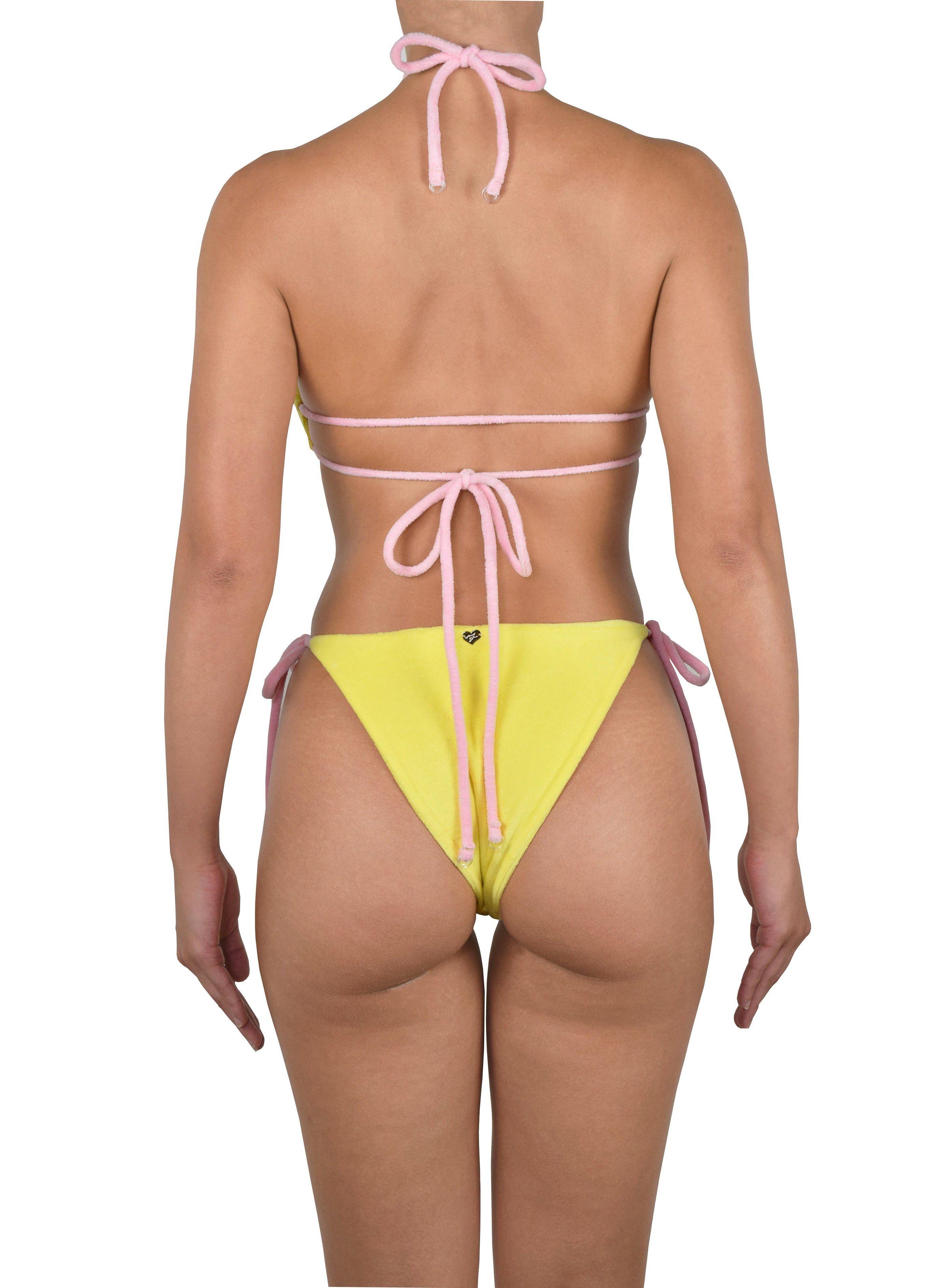 MARTINI TERRY BIKINI TOP | LEMON Bikini Top Heart Of Sun Swim