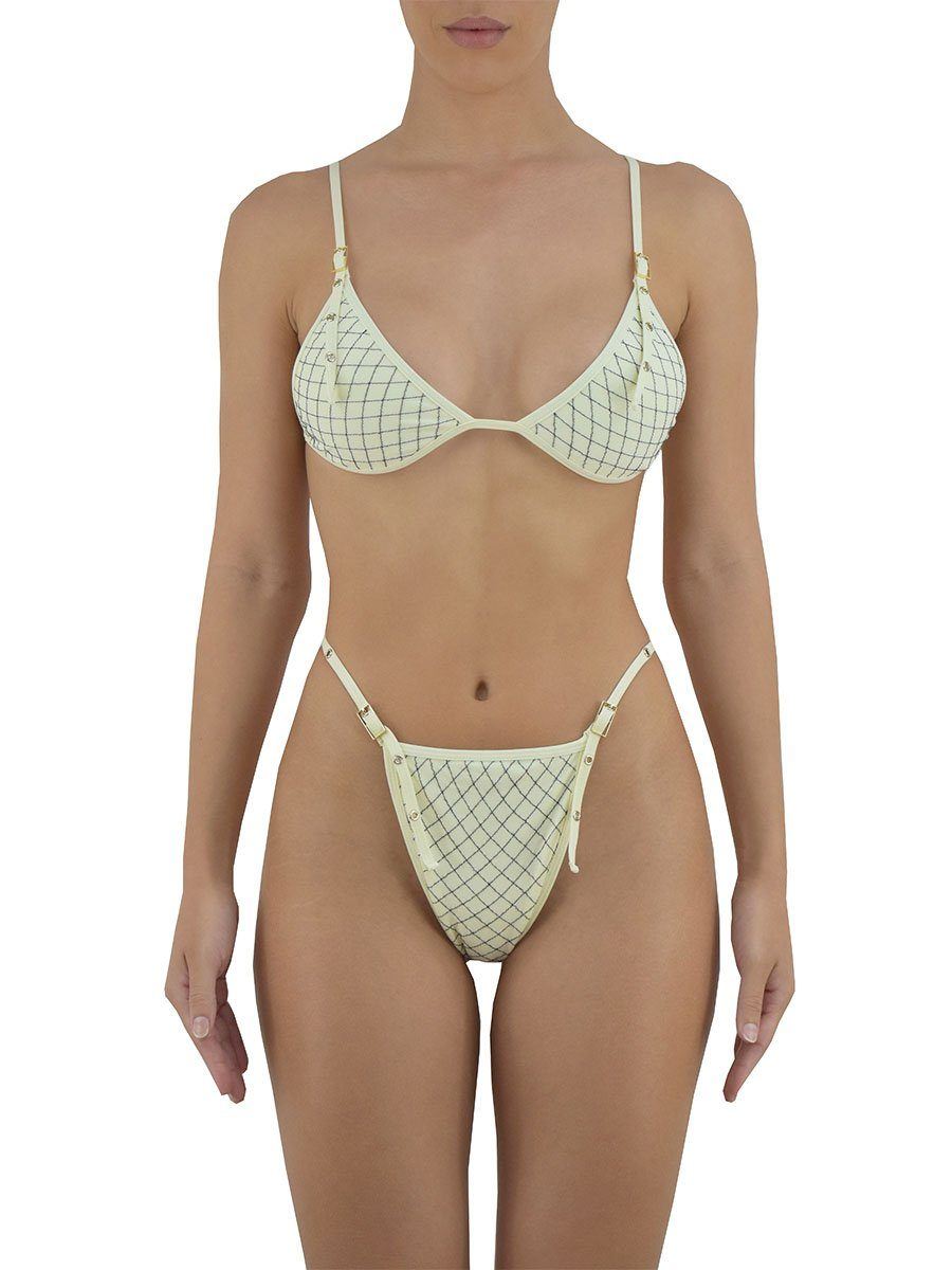 NAOMI BIKINI BOTTOM | IVORY Bikini Bottom Heart Of Sun Swim