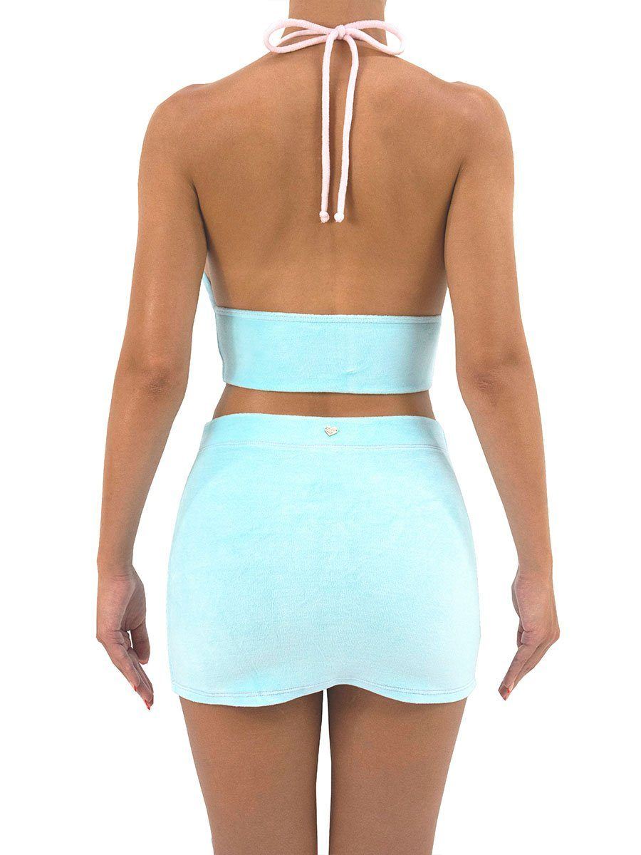 NEW WAVE TERRY HALTER TOP | SPLASH Coverup Heart Of Sun Swim