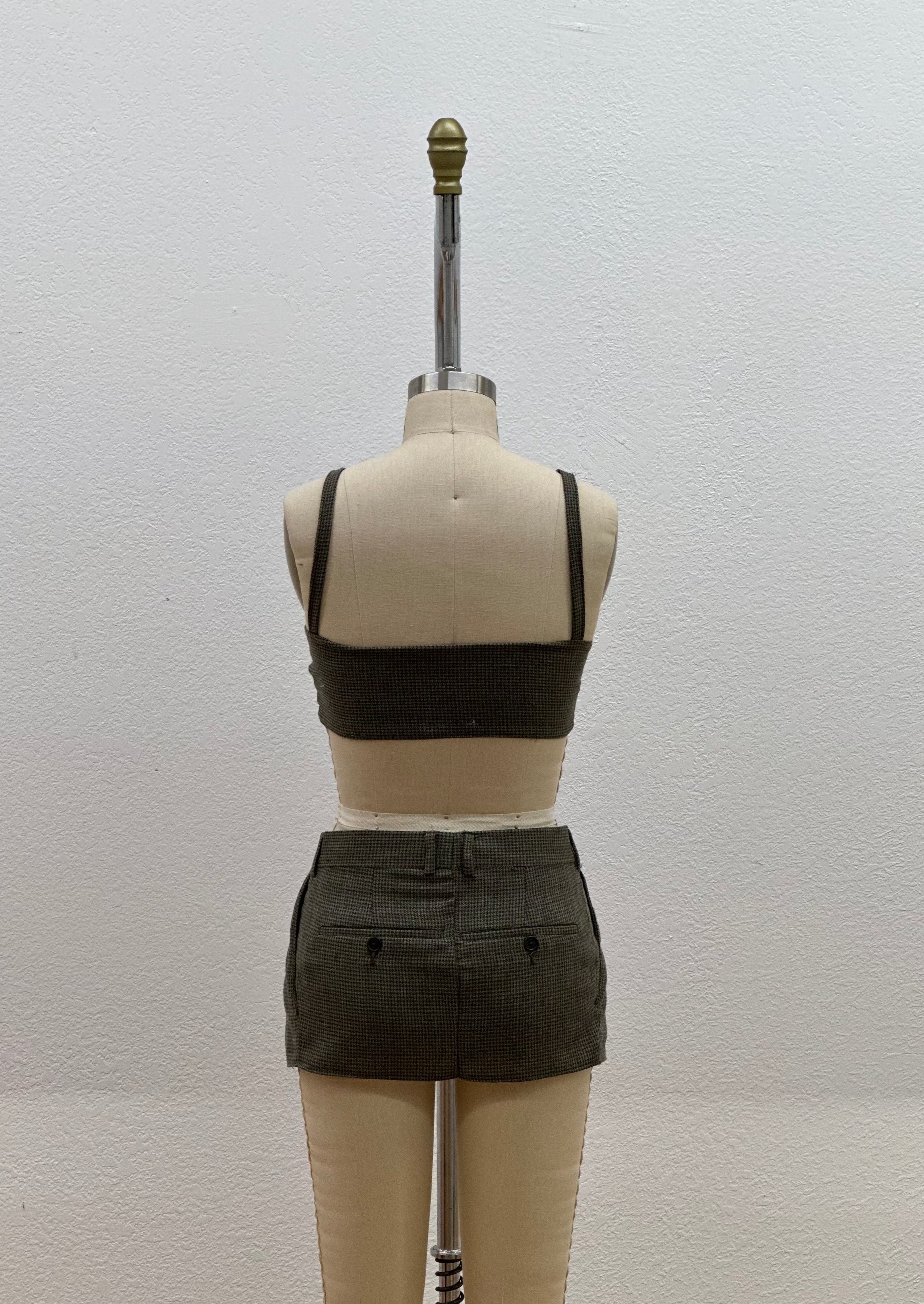 PLAID 2 PIECE SET | OLIVE