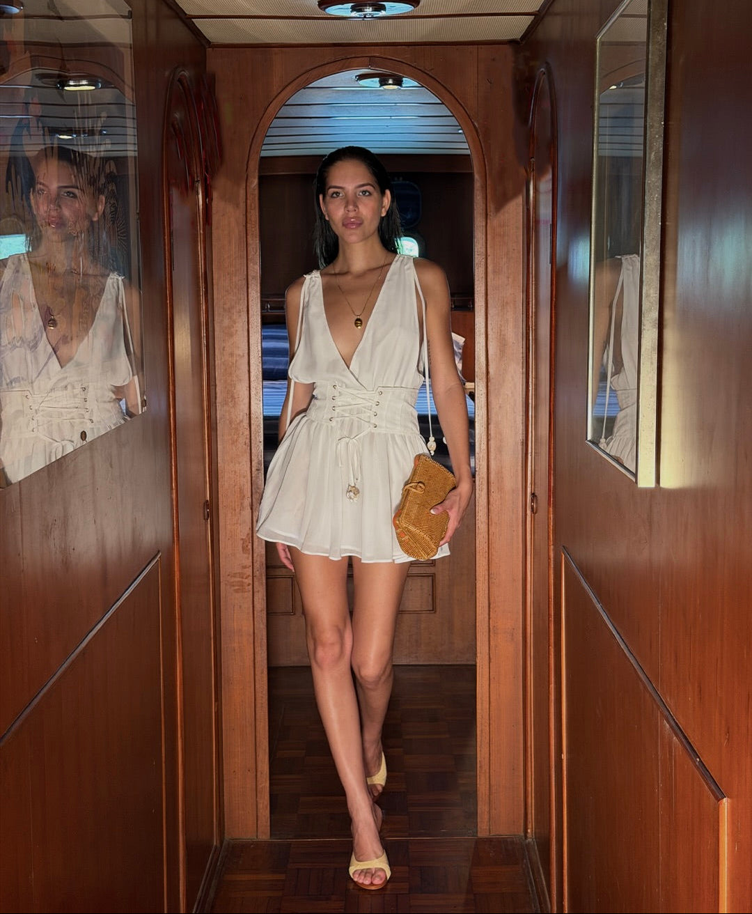 Porto Dress | White