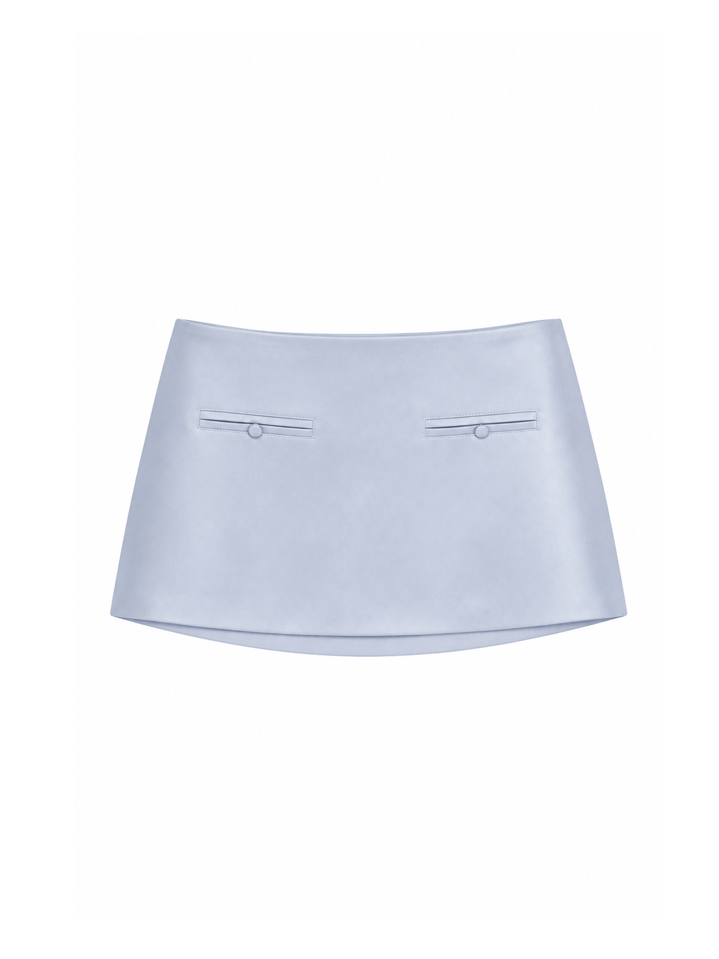 Amour Mini Skirt | Azure Satin