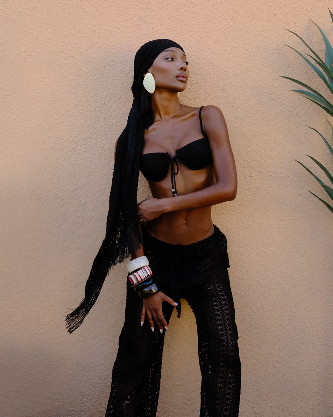 Dolce Vita Bikini Bottom | Noir Crochet