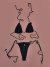 Sol Triangle Bikini Top | Noir Crochet