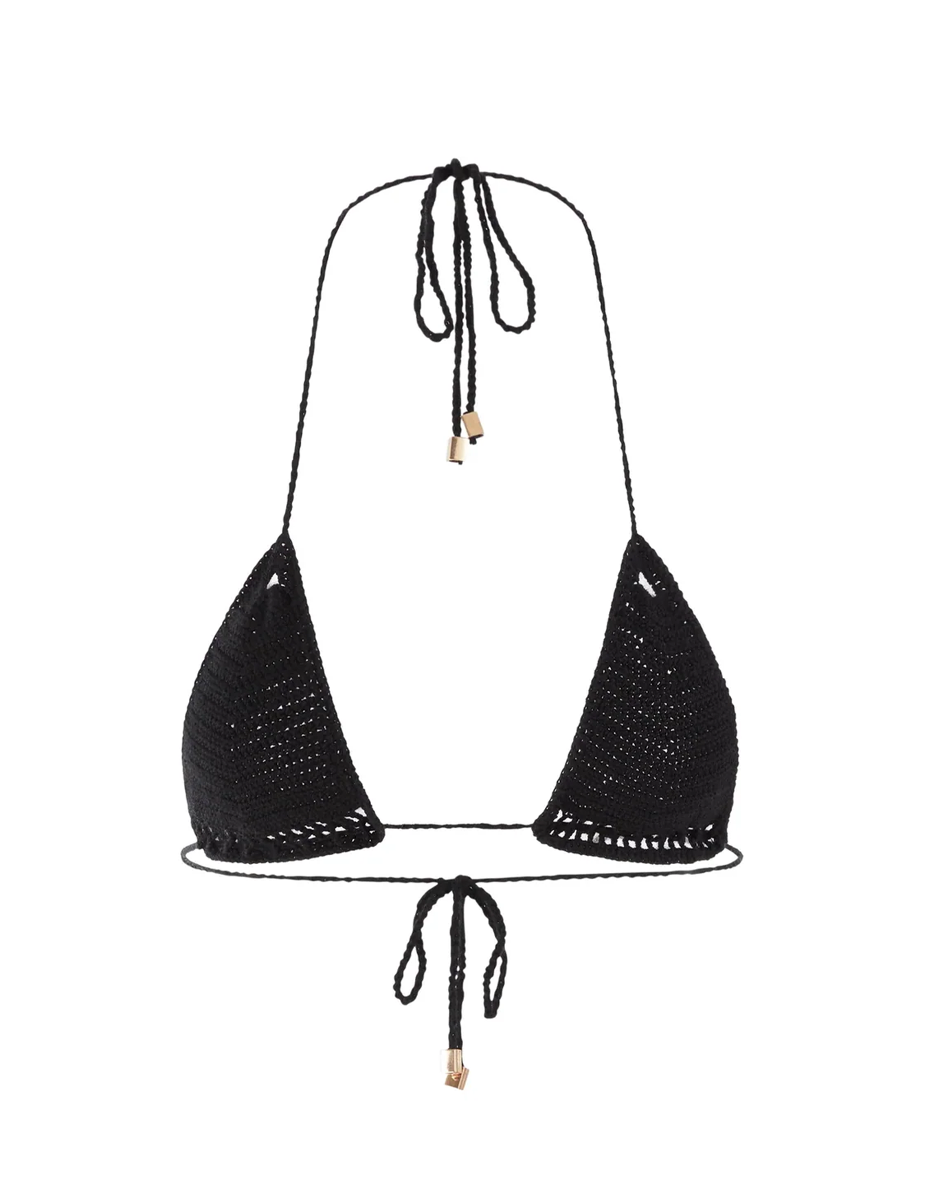 Sol Triangle Bikini Top | Noir Crochet