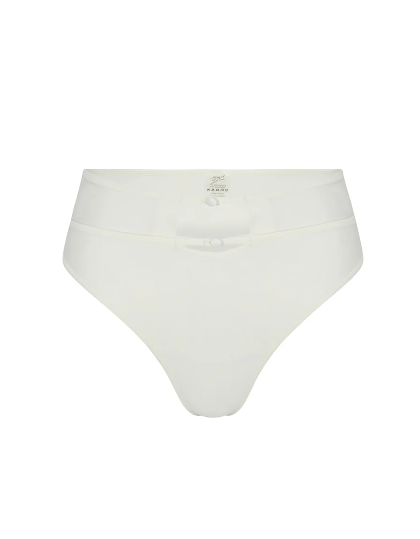 Tropez High-Waisted Bikini Bottom | Ivory