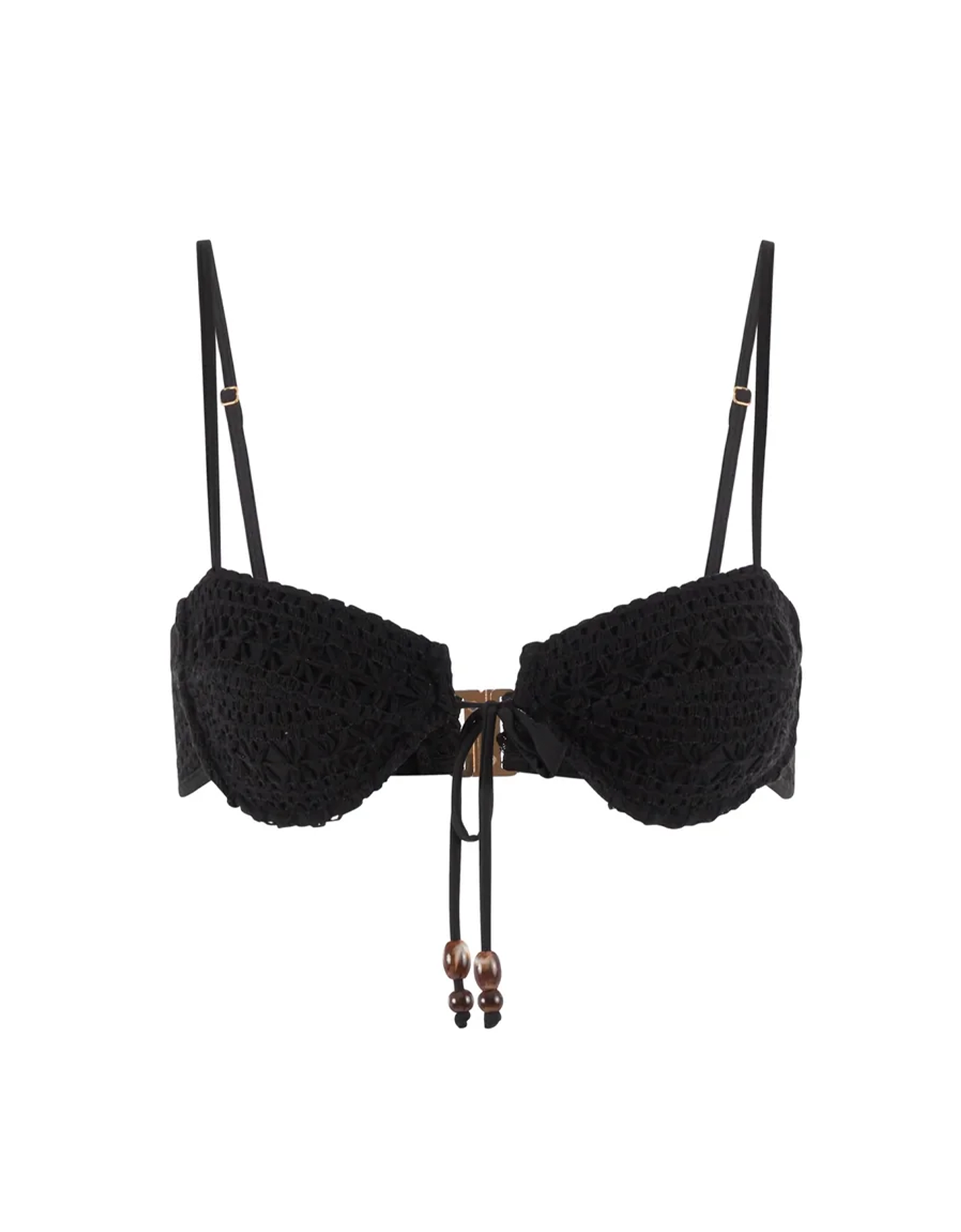 Dolce Vita Underwire Bikini Top | Noir Crochet