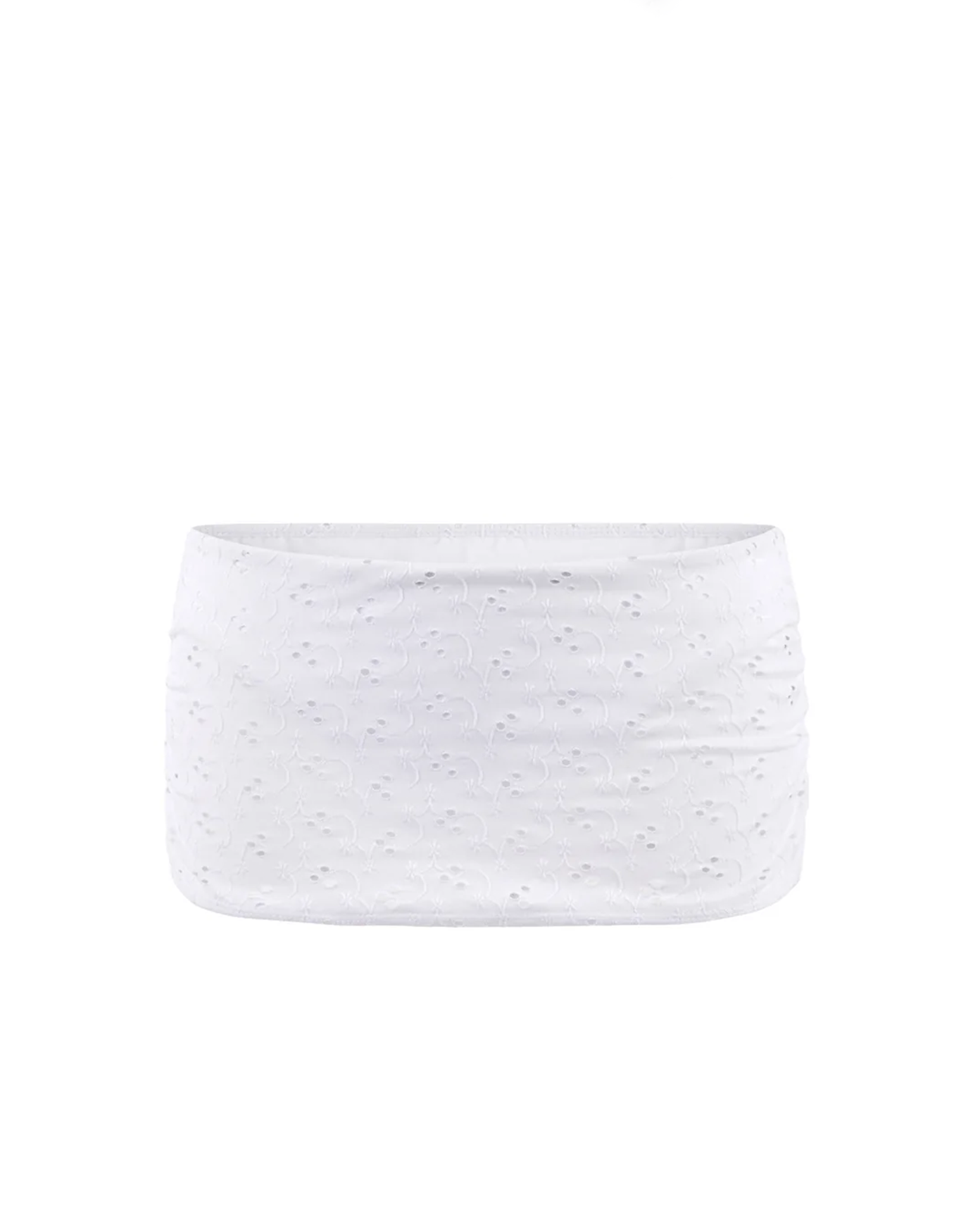 Priscilla Swim Skirt | Milk Eyelet