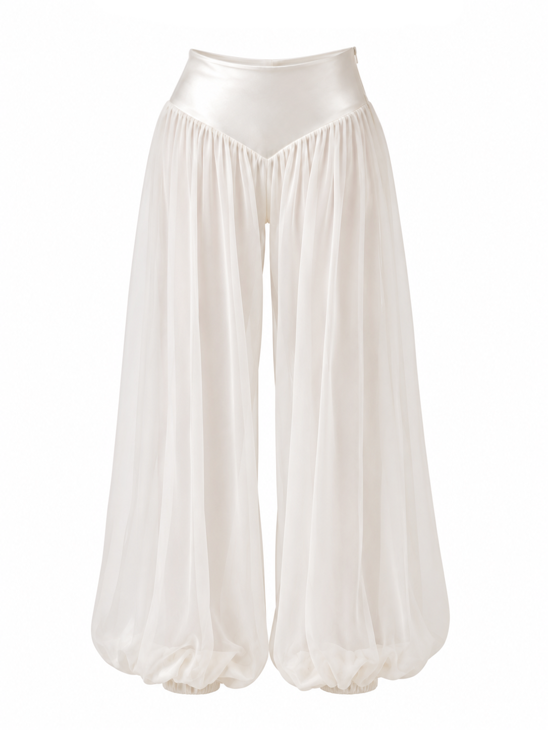 Isle Ballon Pants | White