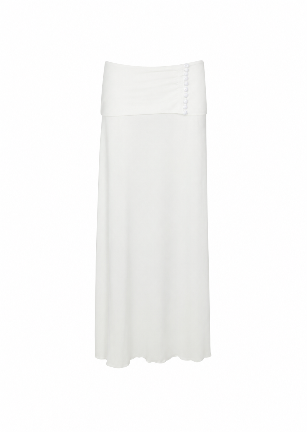 Riviera Fold Over Maxi Skirt │ Ivory