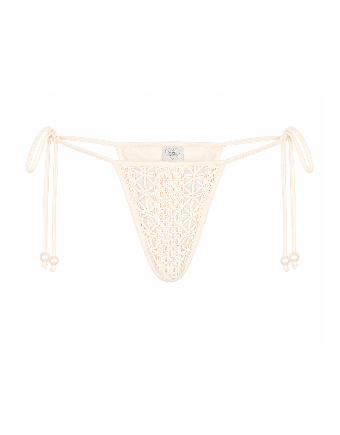 Dolce Vita Bikini Bottom | Beige Crochet