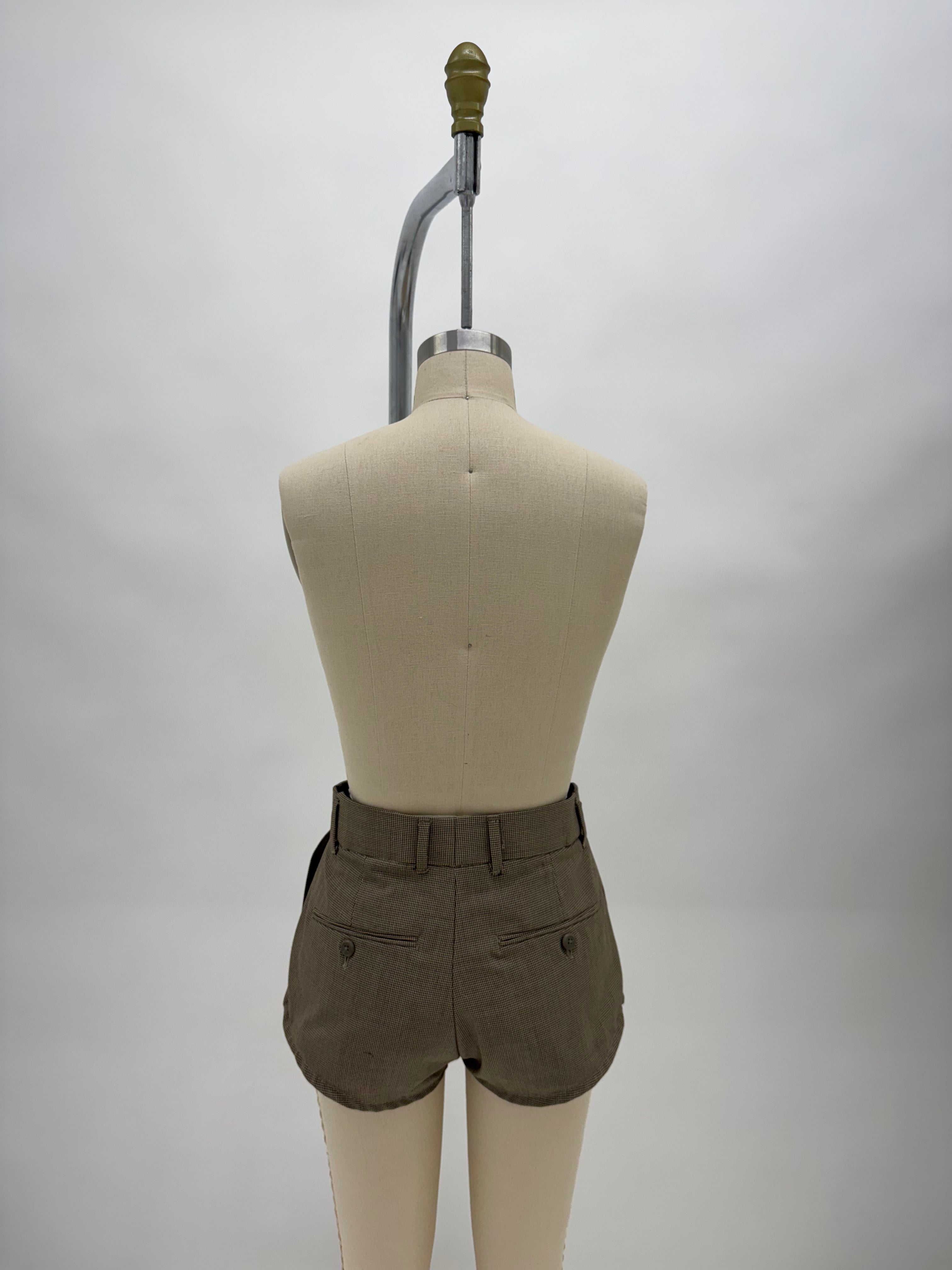 TROUSER MICRO SHORTS | BROWN