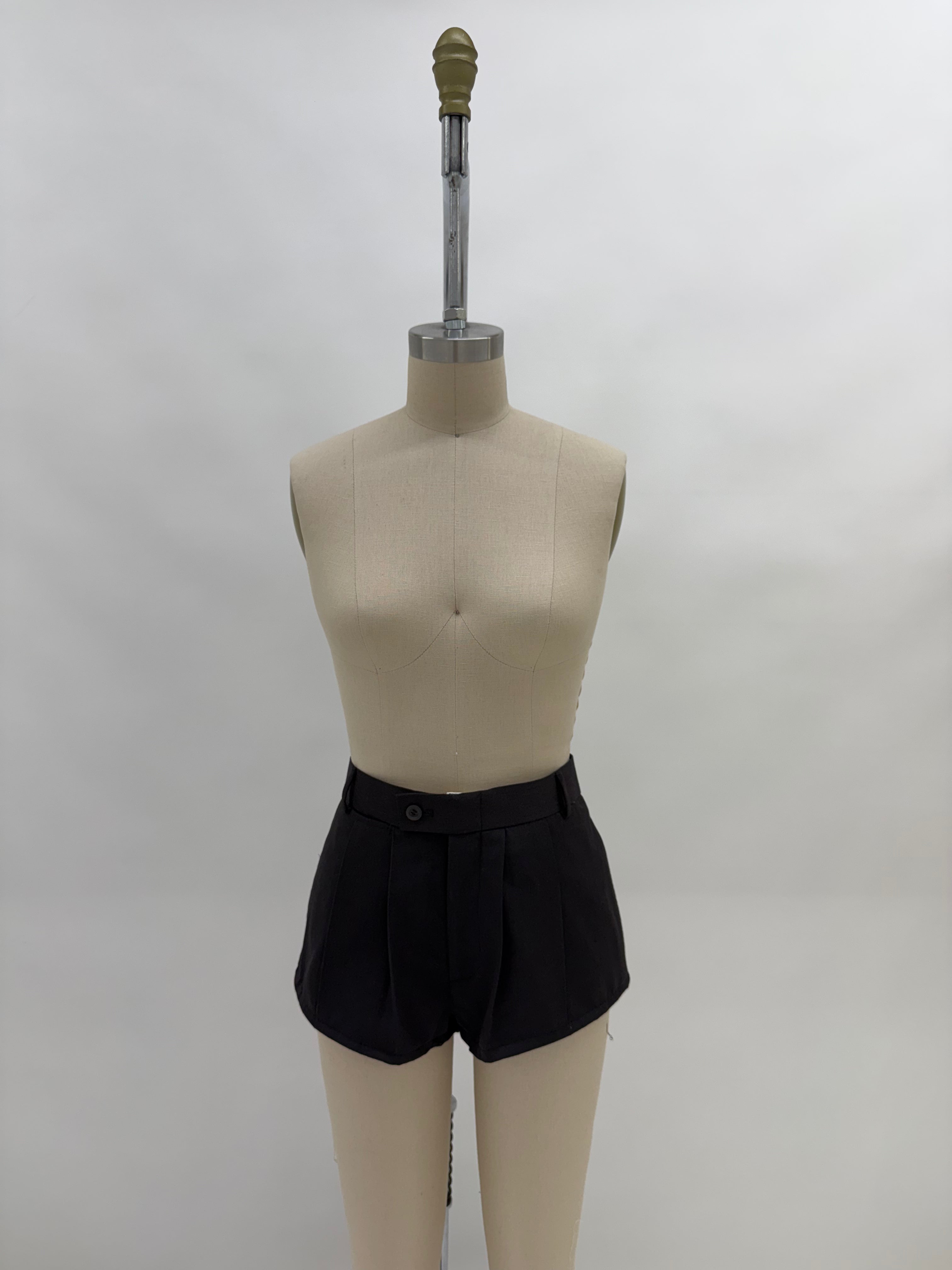 TROUSER MICRO SHORTS | BLACK