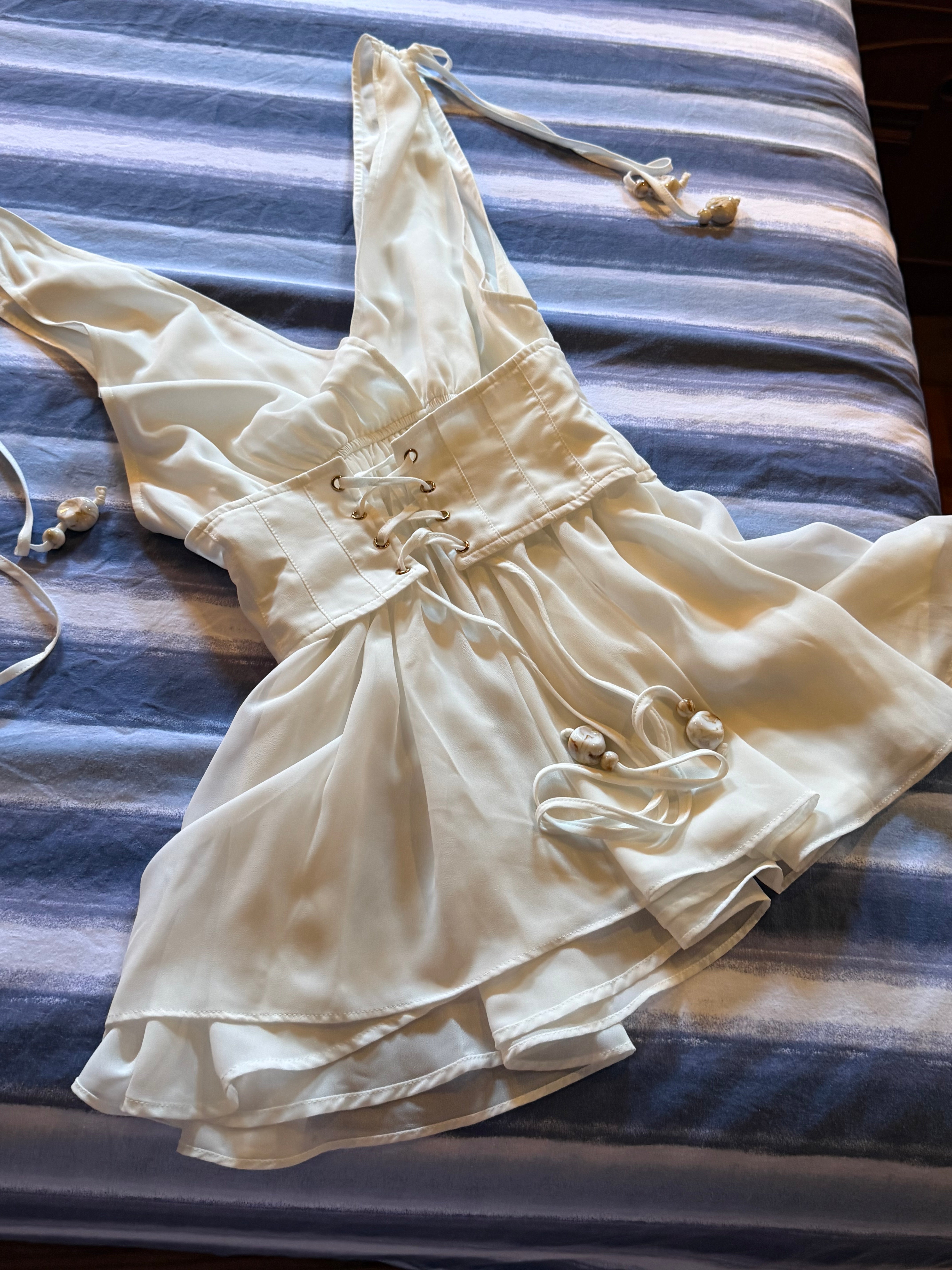 Porto Dress | White