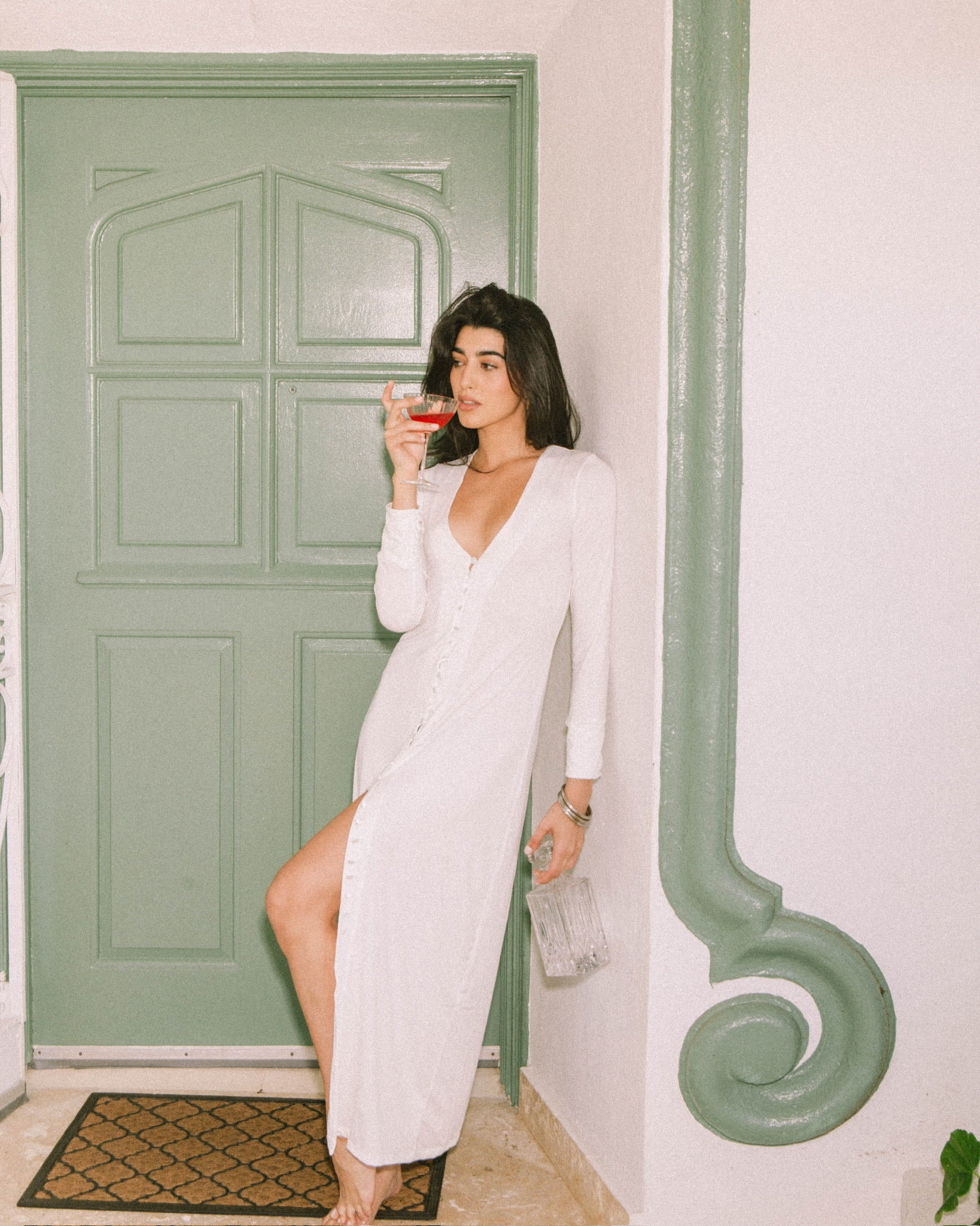 Deia Cardigan Maxi Dress | Ivory Medium Deia Cardigan Maxi Dress | Ivory Medium