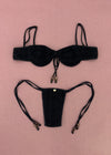 Dolce Vita Bikini Bottom | Noir Crochet