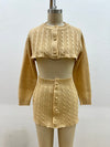 2 PIECE KNIT SET | YELLOW