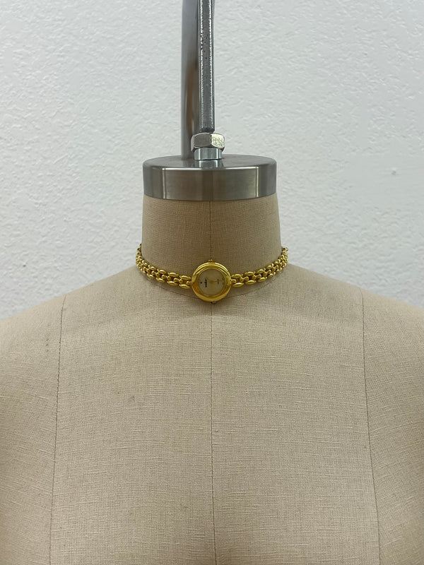 THIN GOLD ROUND FACE | REWORK NECKLACE