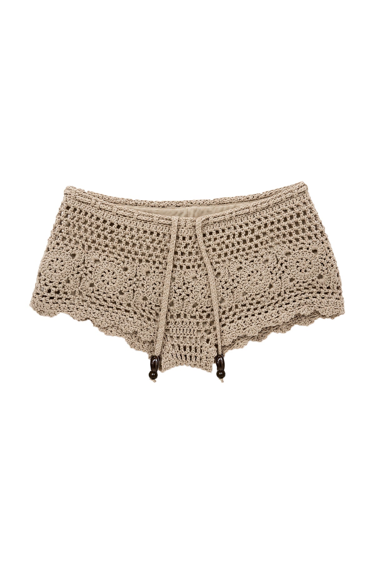 Lido Crochet Swim Shorts | Natural