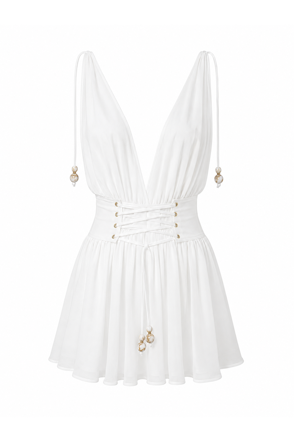 Porto Dress | White