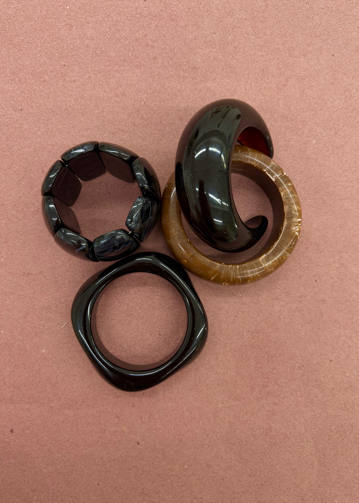 Lula Bangle Set | Noir + Espresso