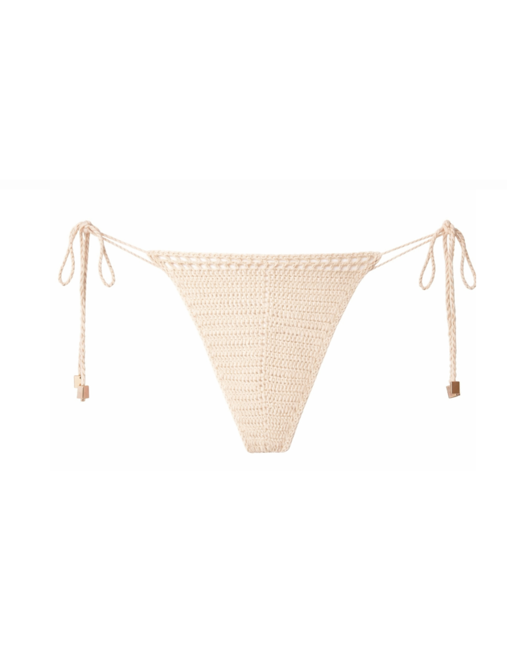 Sol Bikini Bottom | Beige Crochet
