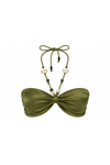 Vela Halter Bikini Top | Olive