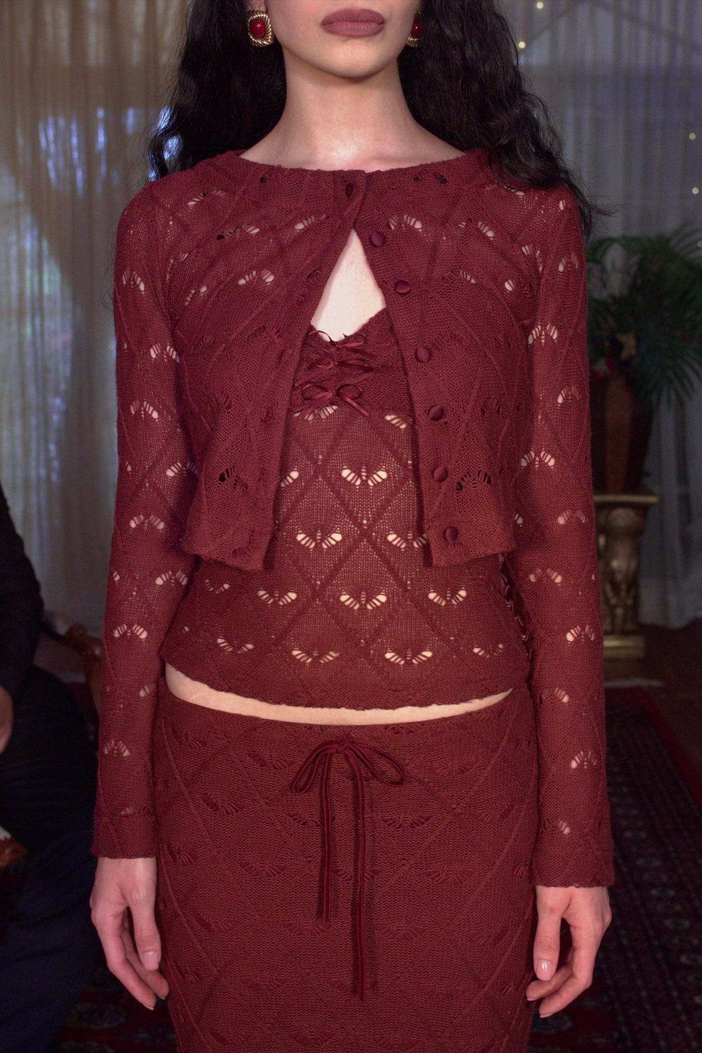 Valetta Cardigan | Rose Knit