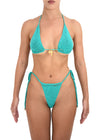 Sol Triangle Bikini Top | Emerald Crochet