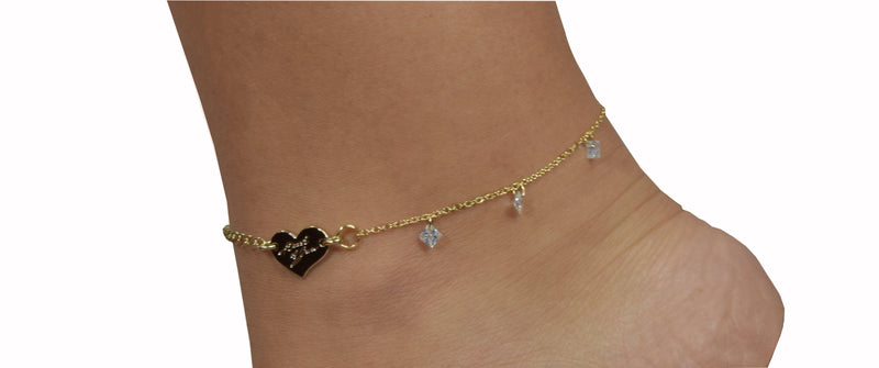 FIRST LOVE CRYSTAL | ANKLET Accessories Heart of Sun 