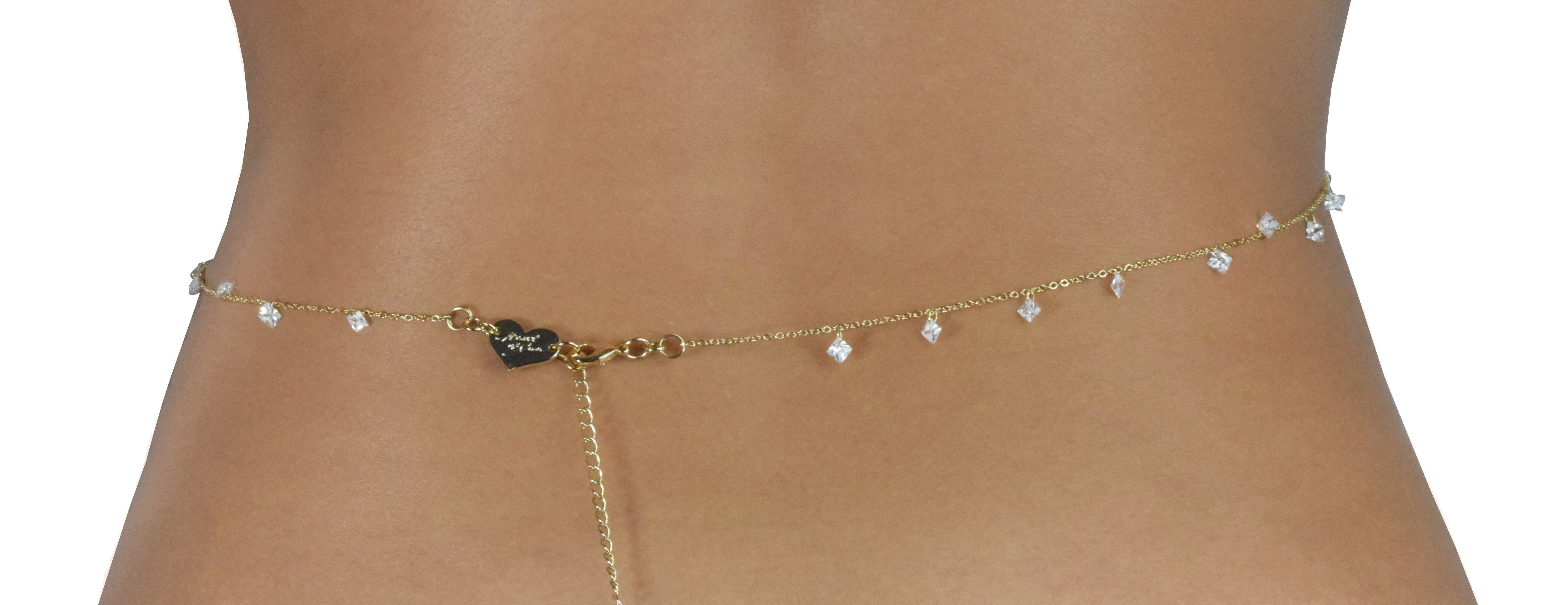 FIRST LOVE CRYSTAL | BELLY CHAIN Accessories Heart of Sun 