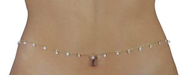 FIRST LOVE CRYSTAL | BELLY CHAIN Accessories Heart of Sun 