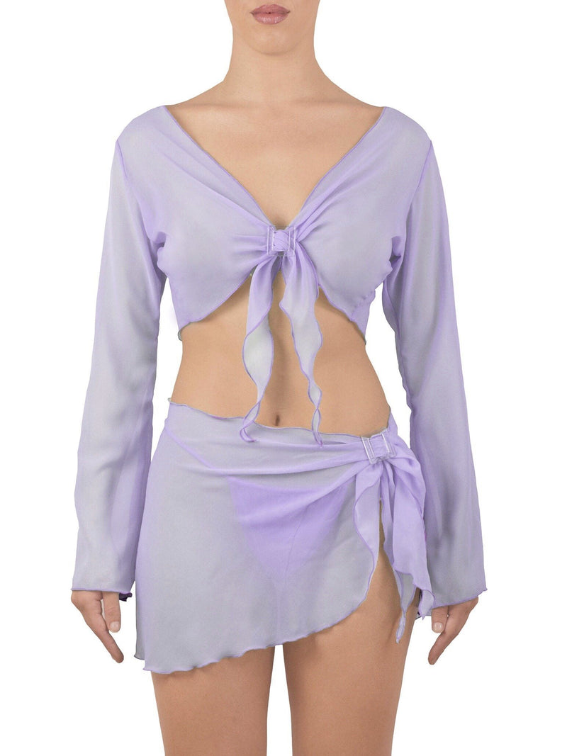 LOLA CHIFFON BLOUSE | VIOLETA Coverup Heart of Sun 