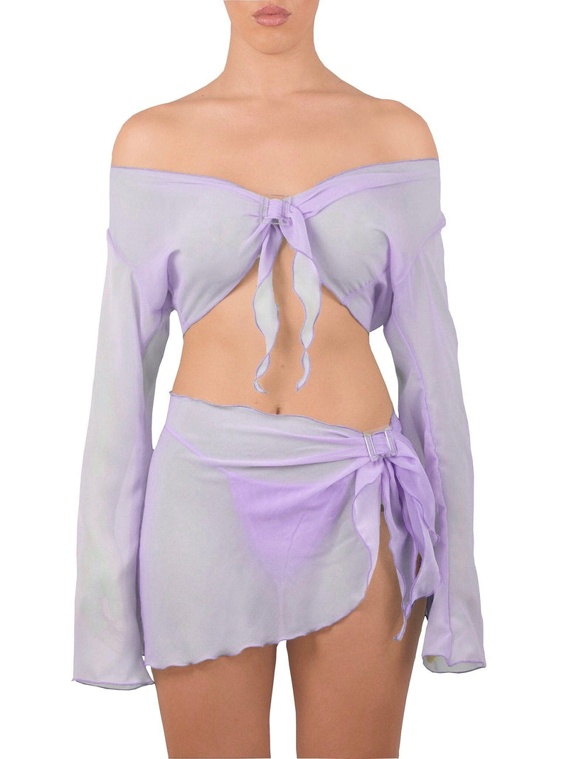 LOLA CHIFFON BLOUSE | VIOLETA Coverup Heart of Sun 